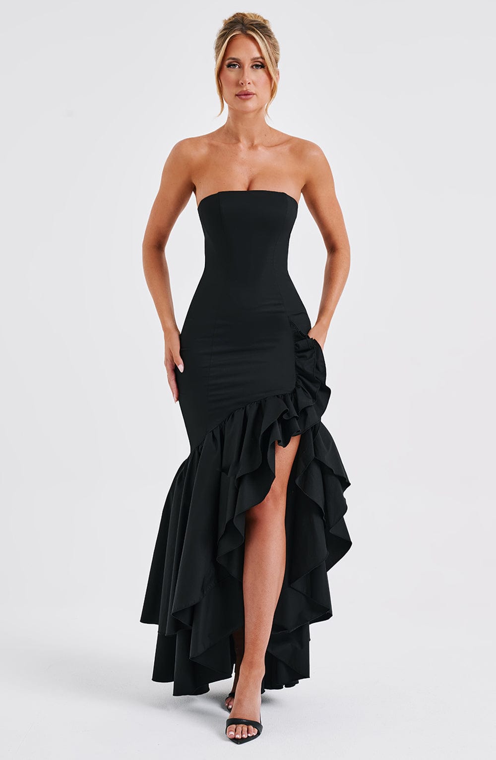 Brise Maxi Dress in Black by Clandour, product photo 8