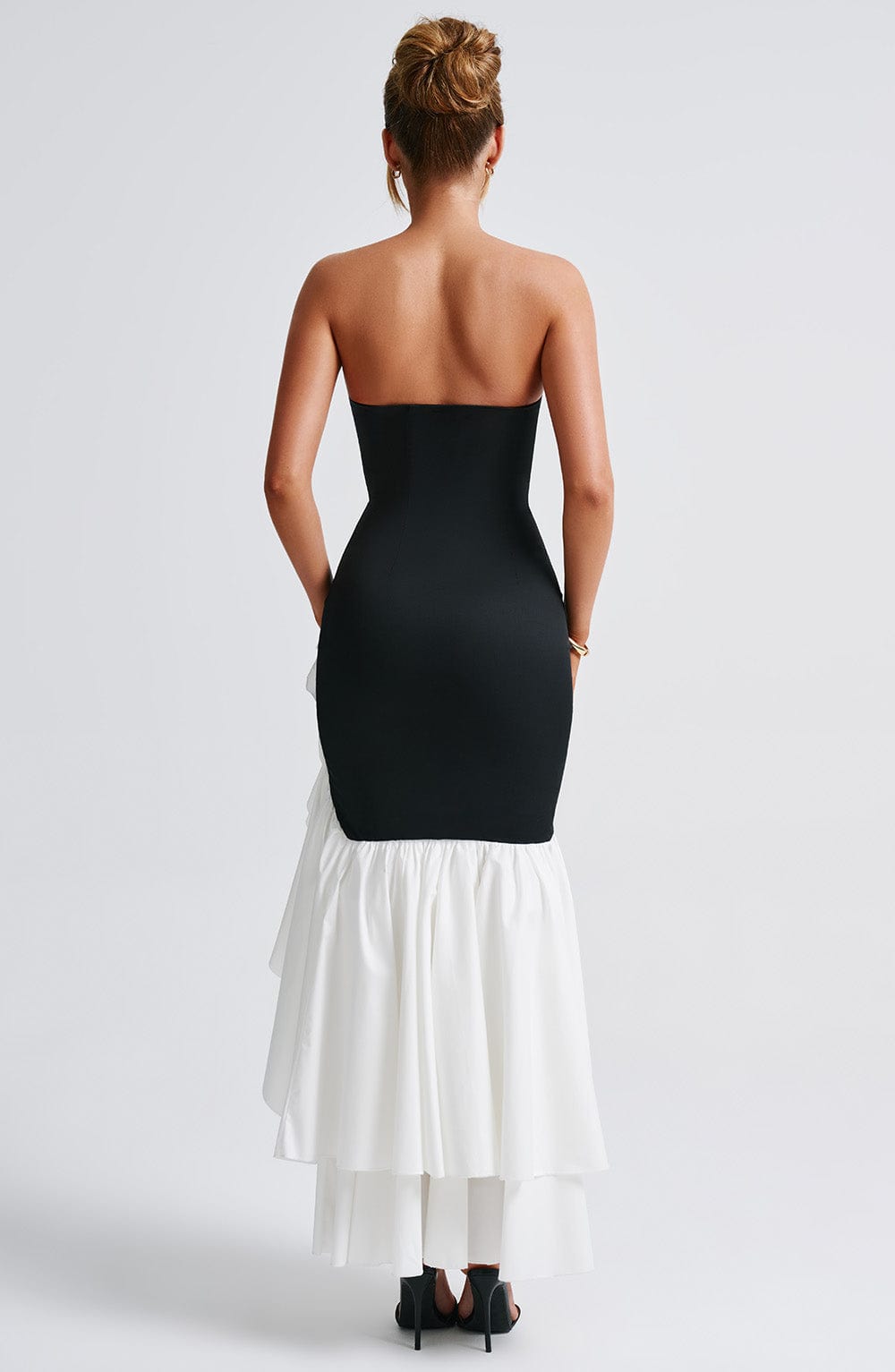 Brise Maxi Dress in Black/White by Clandour, product photo 3