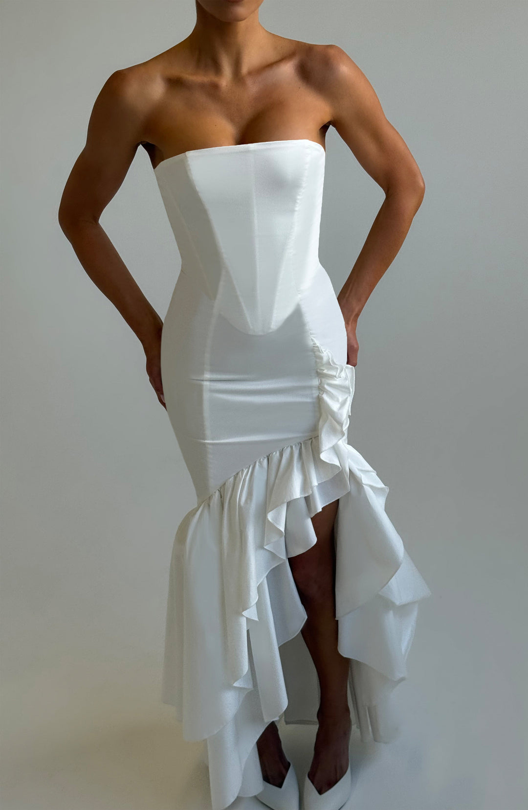 Brise Maxi Dress in Ivory by Clandour, product photo 3
