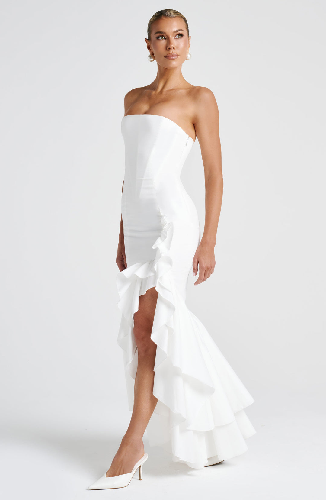 Brise Maxi Dress in Ivory by Clandour, product photo 5