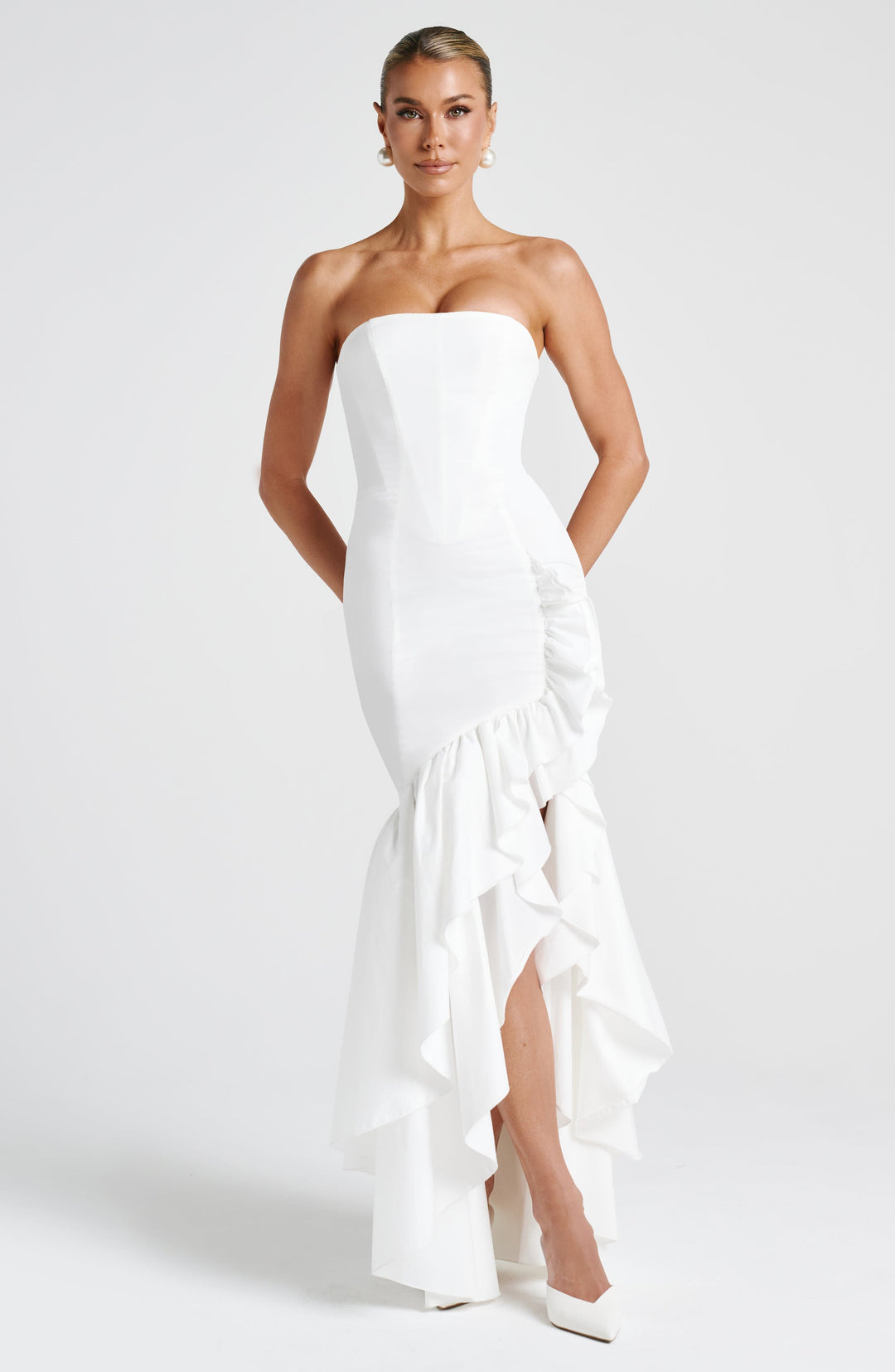 Brise Maxi Dress in Ivory by Clandour, product photo 6