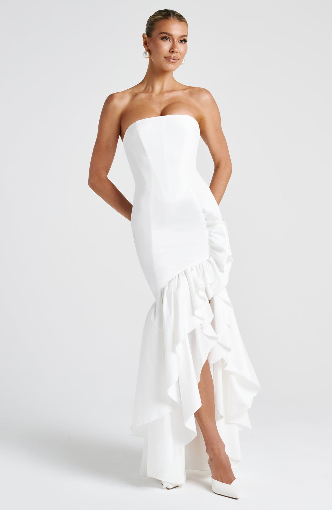 Brise Maxi Dress in Ivory by Clandour, product photo 8