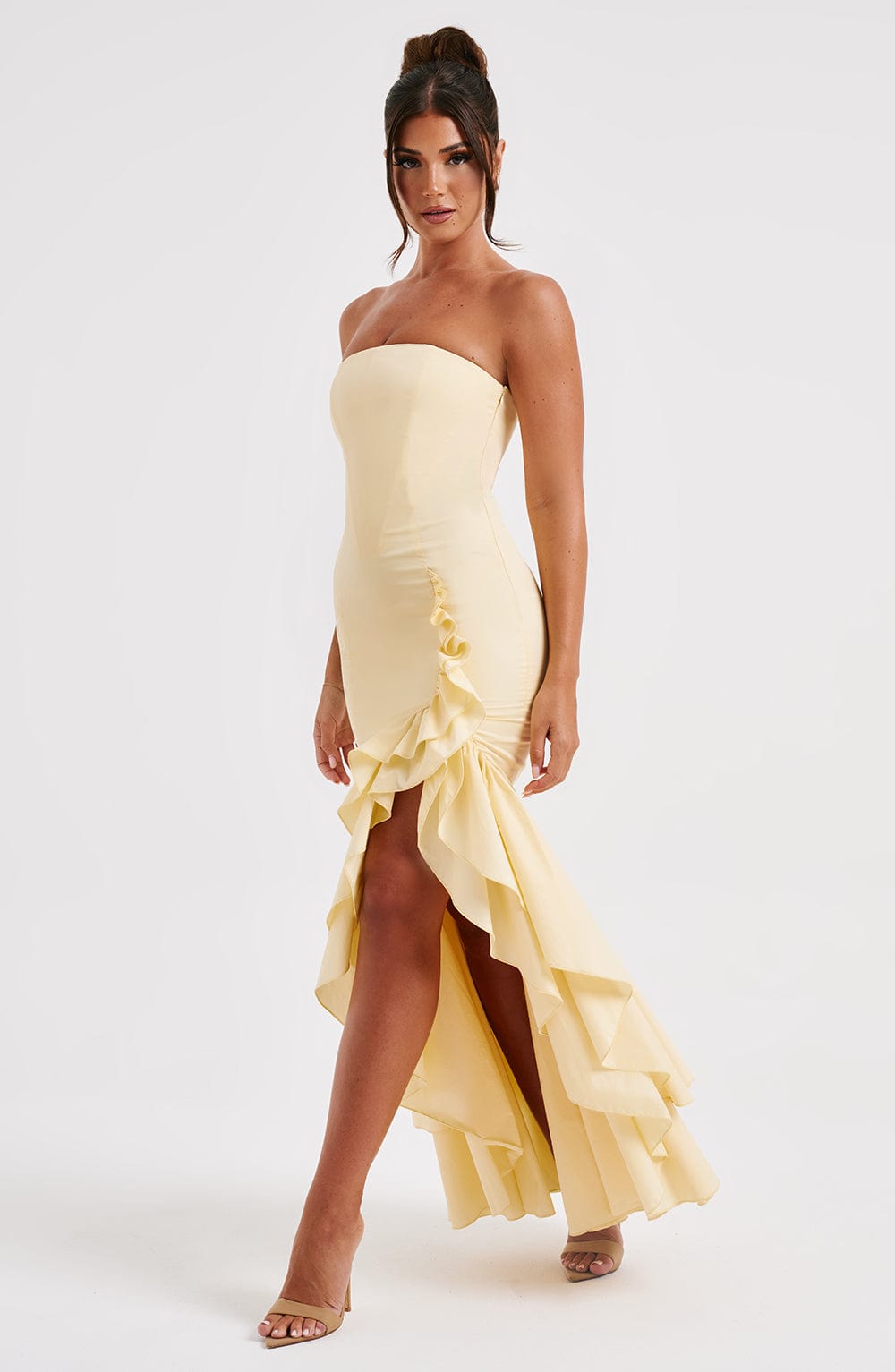 Brise Maxi Dress in Lemon by Clandour, product photo 6