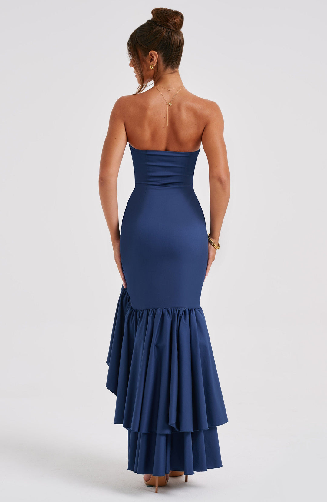 Brise Maxi Dress in Navy by Clandour, product photo 4