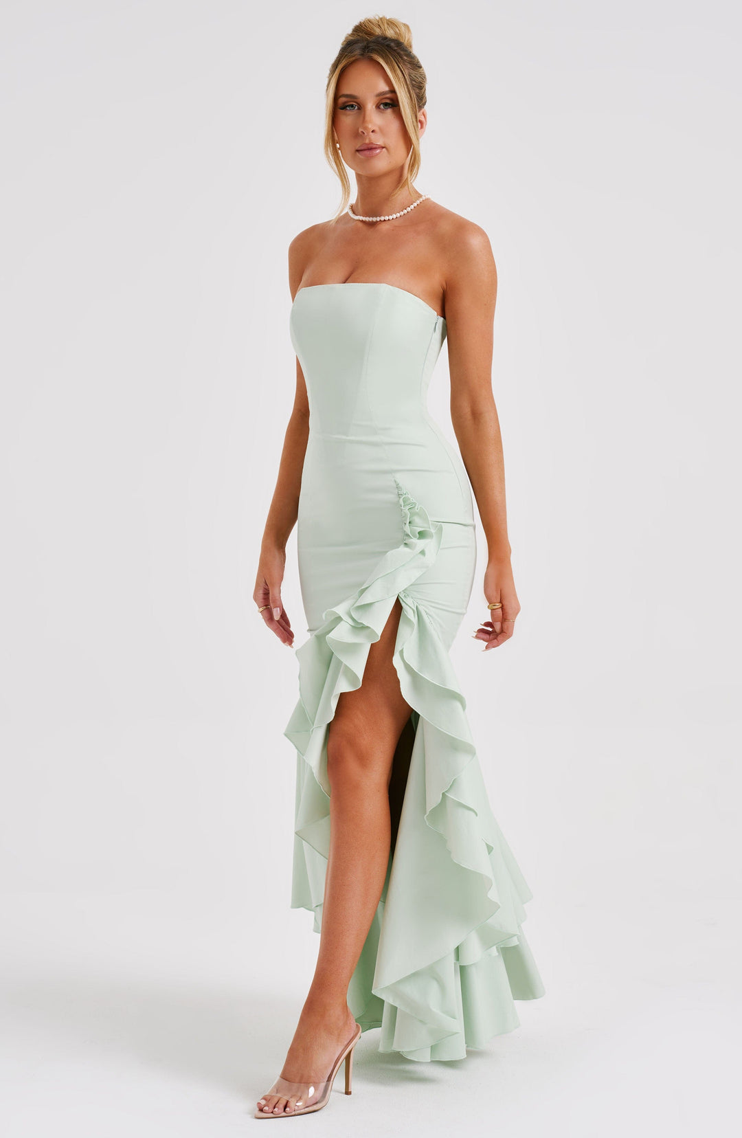 Brise Maxi Dress in Sage by Clandour, product photo 2