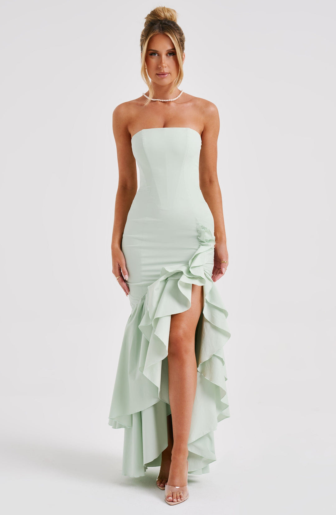 Brise Maxi Dress in Sage by Clandour, product photo 4