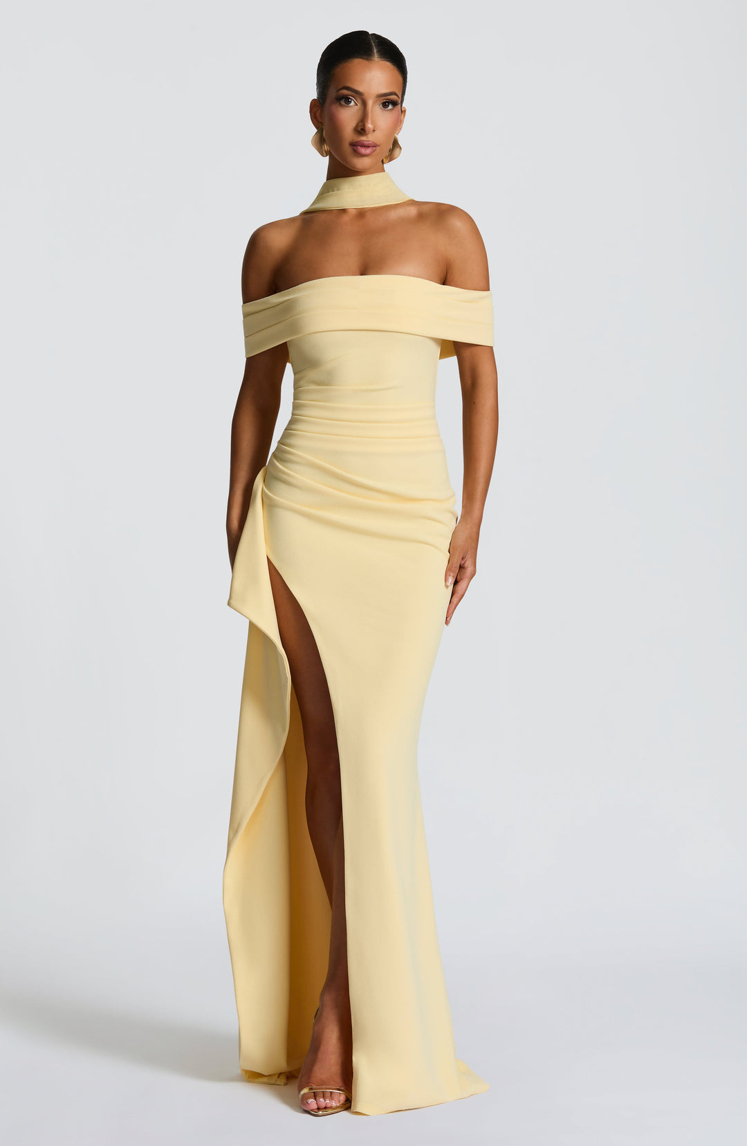 Camille Maxi Dress in Lemon by Clandour, product photo 3