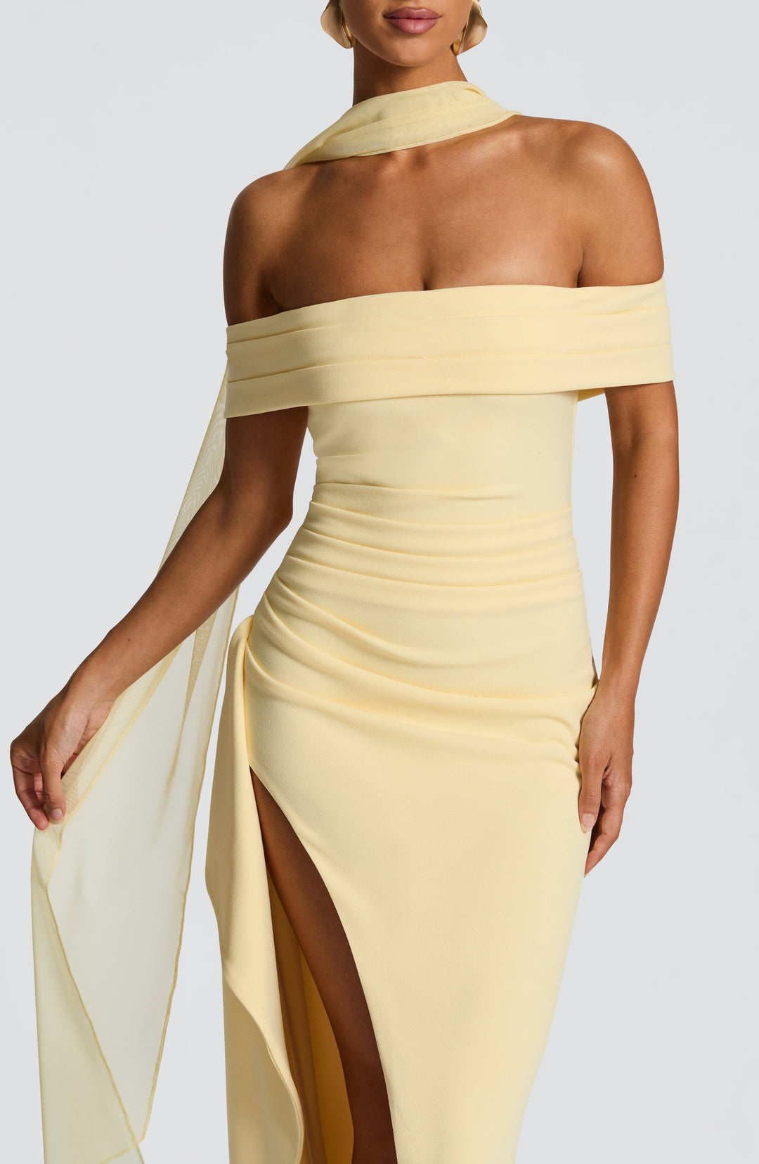 Camille Maxi Dress in Lemon by Clandour, product photo 5