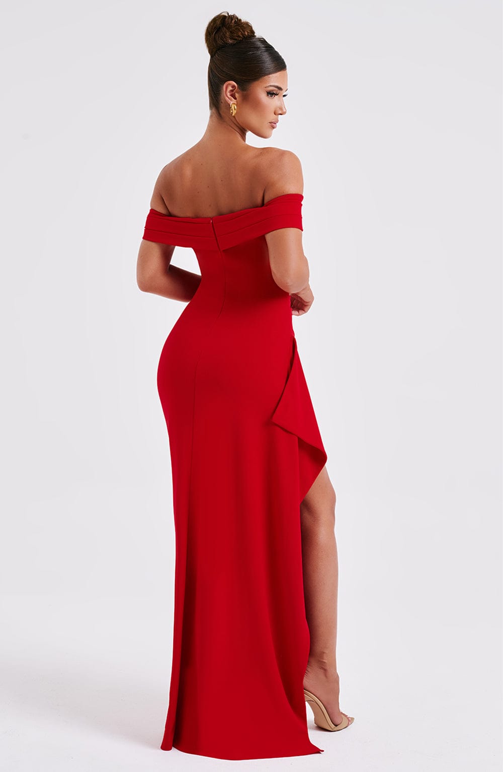 Camille Maxi Dress in Red by Clandour, product photo 6