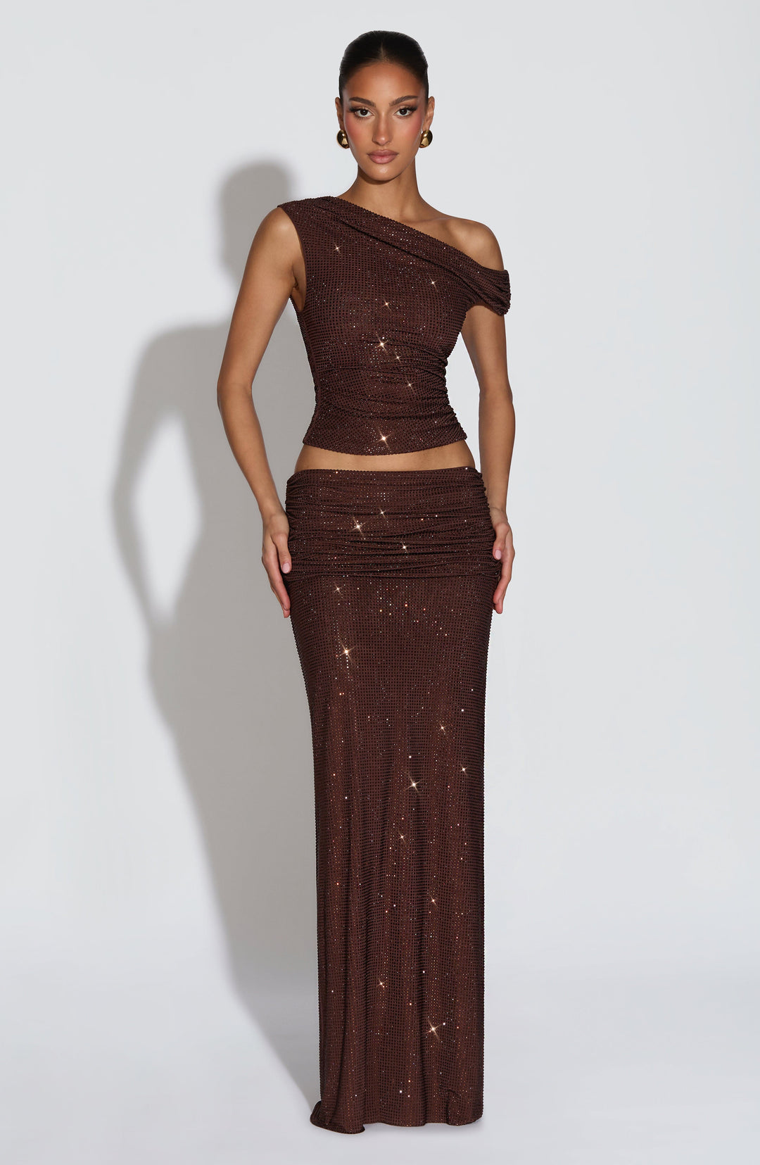 Coraella Top in Plum Brown by Clandour, product photo 4