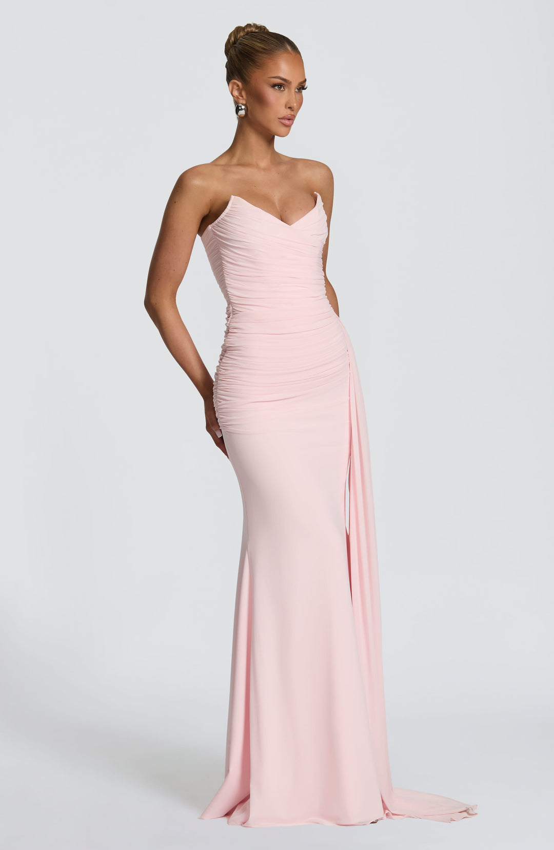 Coraelle Maxi Dress in Blush by Clandour, product photo 6