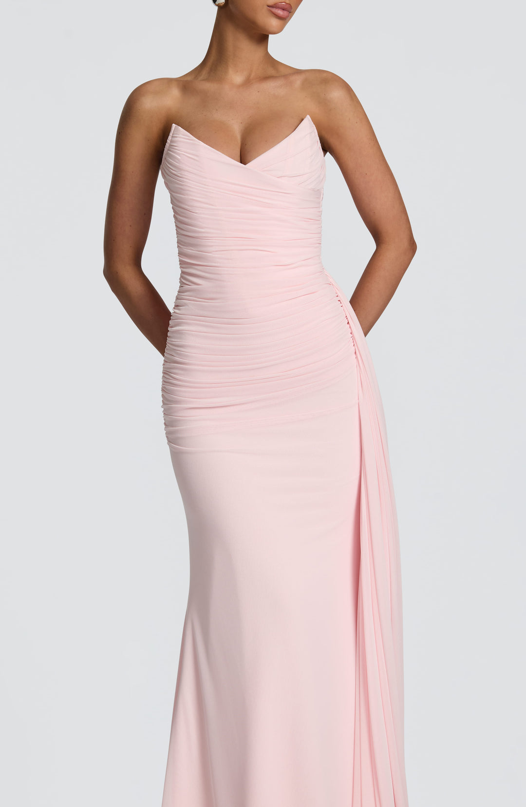 Coraelle Maxi Dress in Blush by Clandour, product photo 7