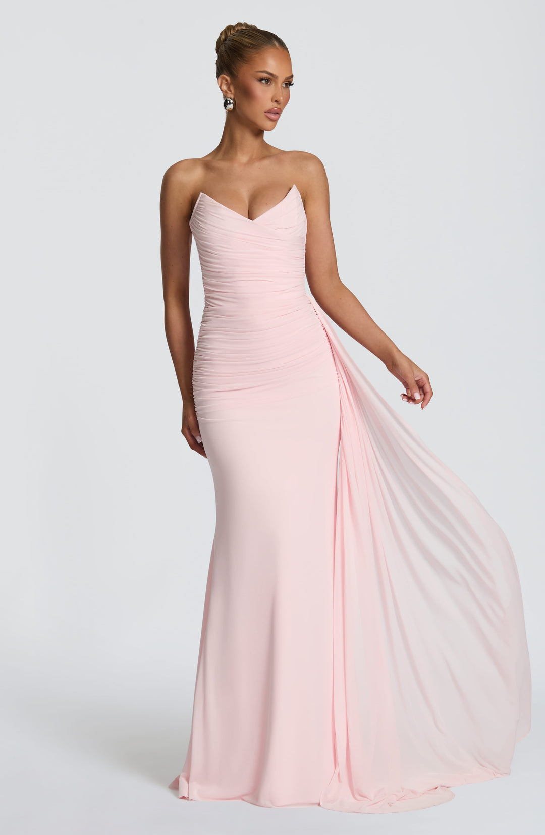 Coraelle Maxi Dress in Blush by Clandour, product photo 9