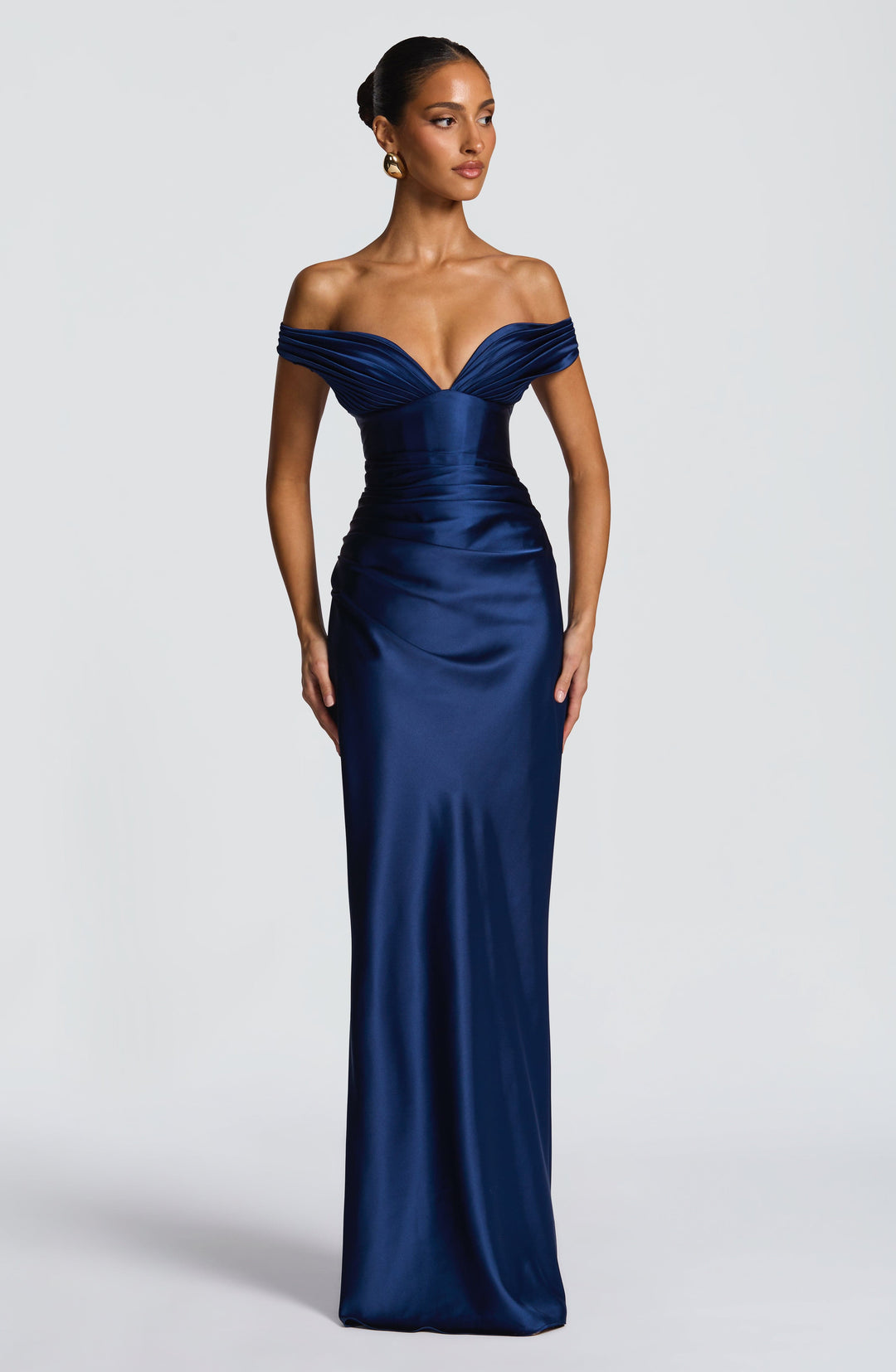 Coraena Maxi Dress in Navy by Clandour, product photo 1