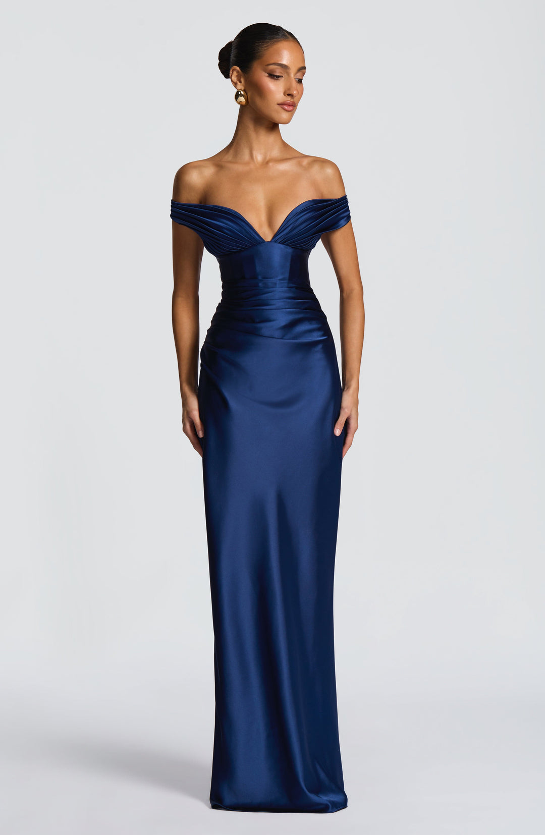 Coraena Maxi Dress in Navy by Clandour, product photo 2