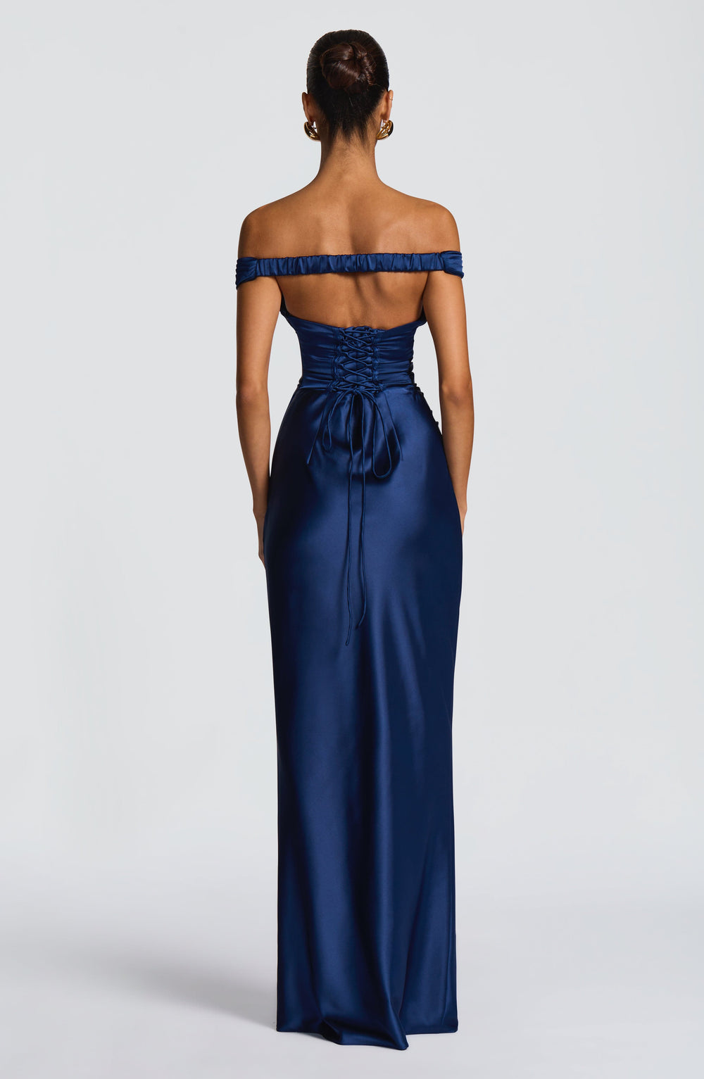 Coraena Maxi Dress in Navy by Clandour, product photo 3