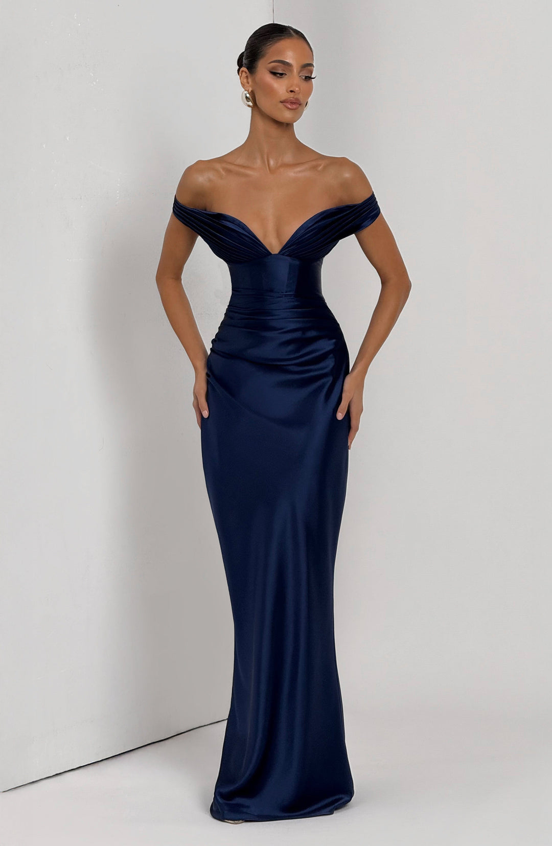 Coraena Maxi Dress in Navy by Clandour, product photo 7