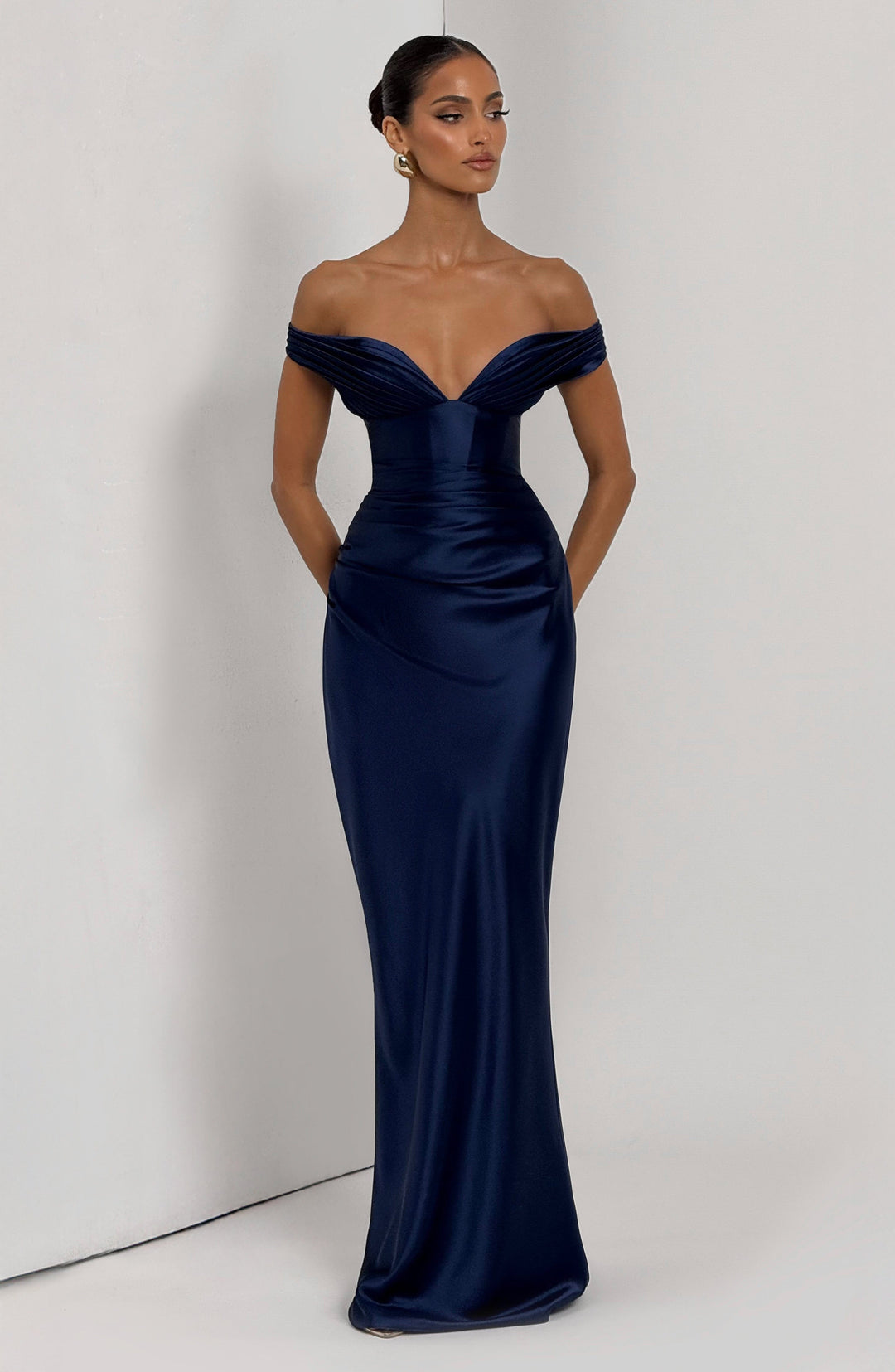 Coraena Maxi Dress in Navy by Clandour, product photo 9