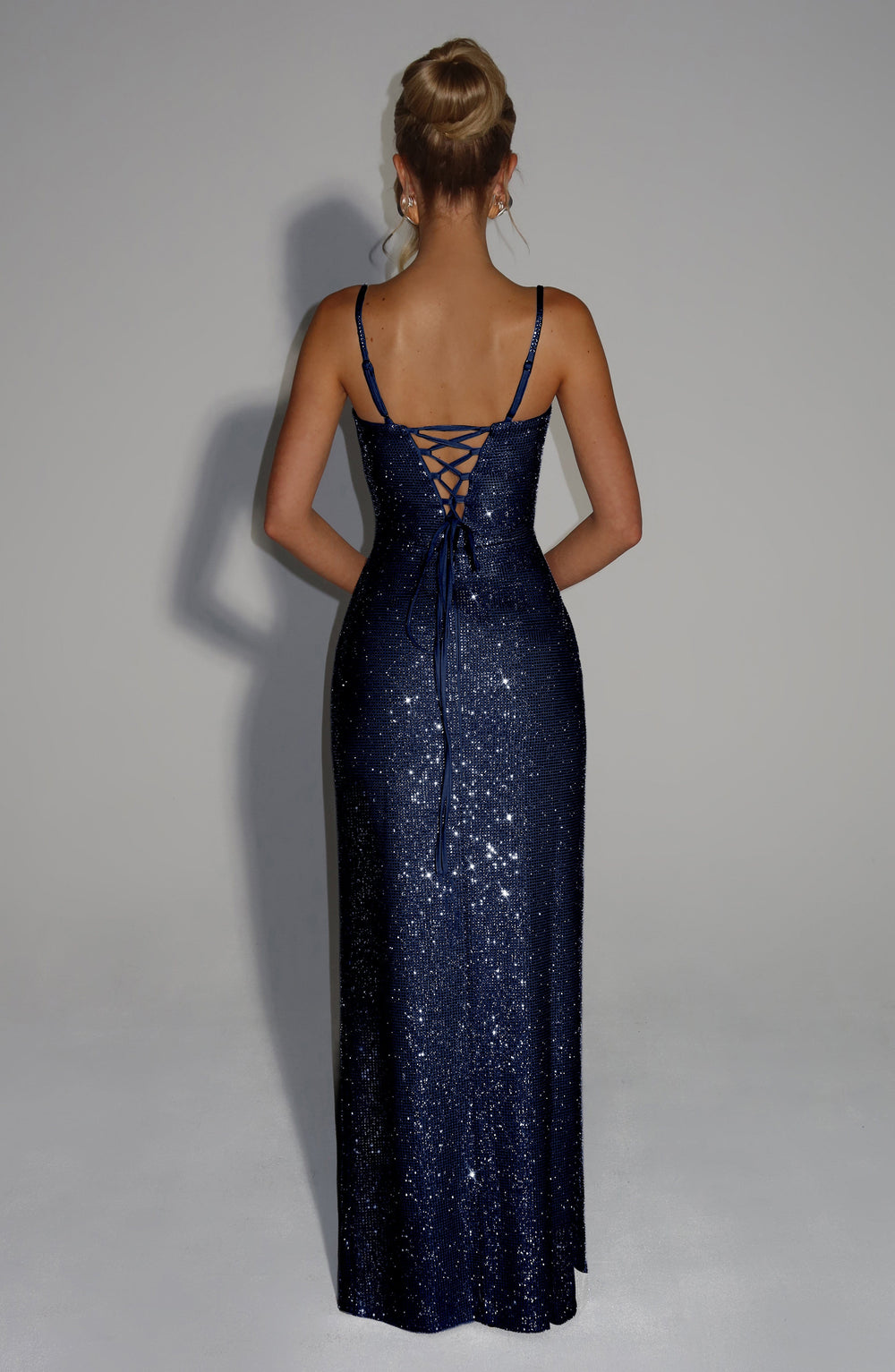 Coraia Maxi Dress in Navy by Clandour, product photo 2