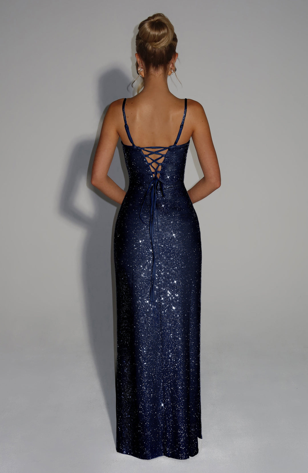 Coraia Maxi Dress in Navy by Clandour, product photo 2