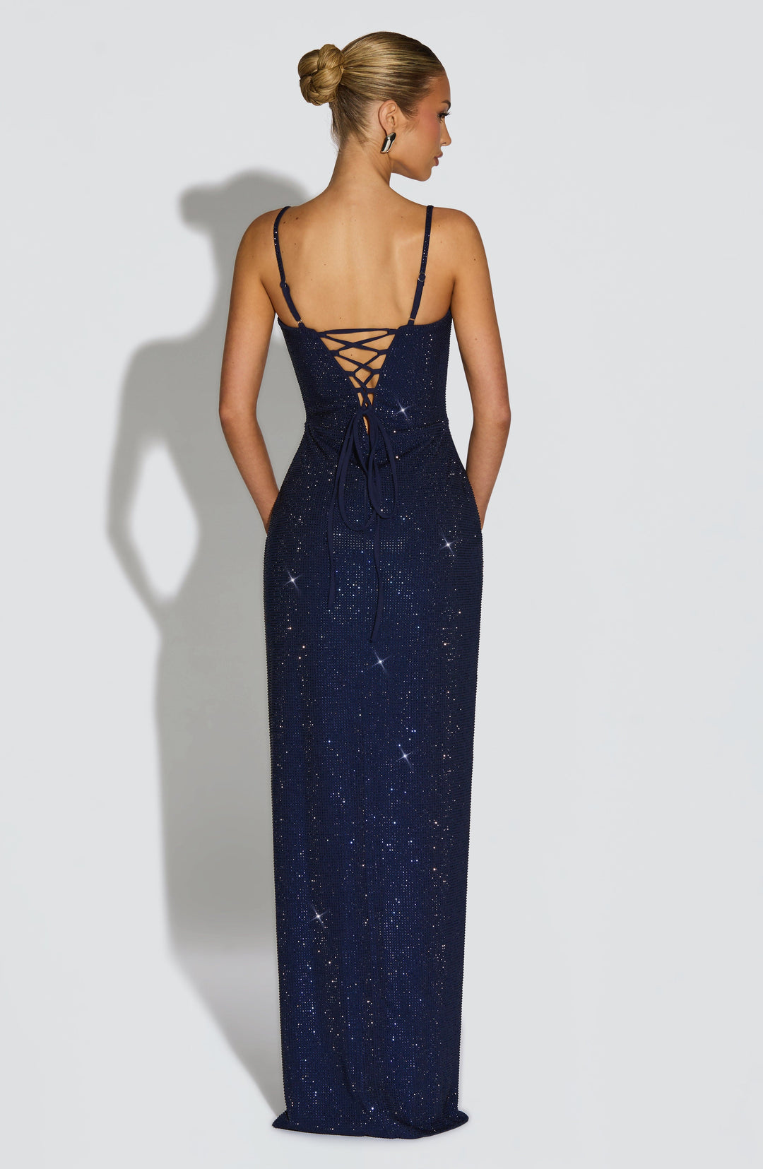 Coraia Maxi Dress in Navy by Clandour, product photo 7