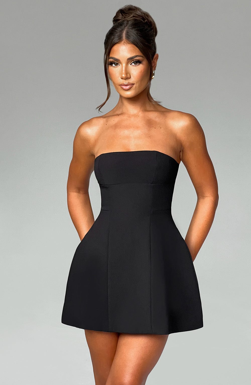 Coraine Mini Dress in Black by Clandour, product photo 2