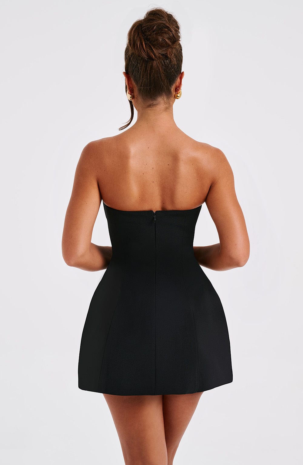 Coraine Mini Dress in Black by Clandour, product photo 3