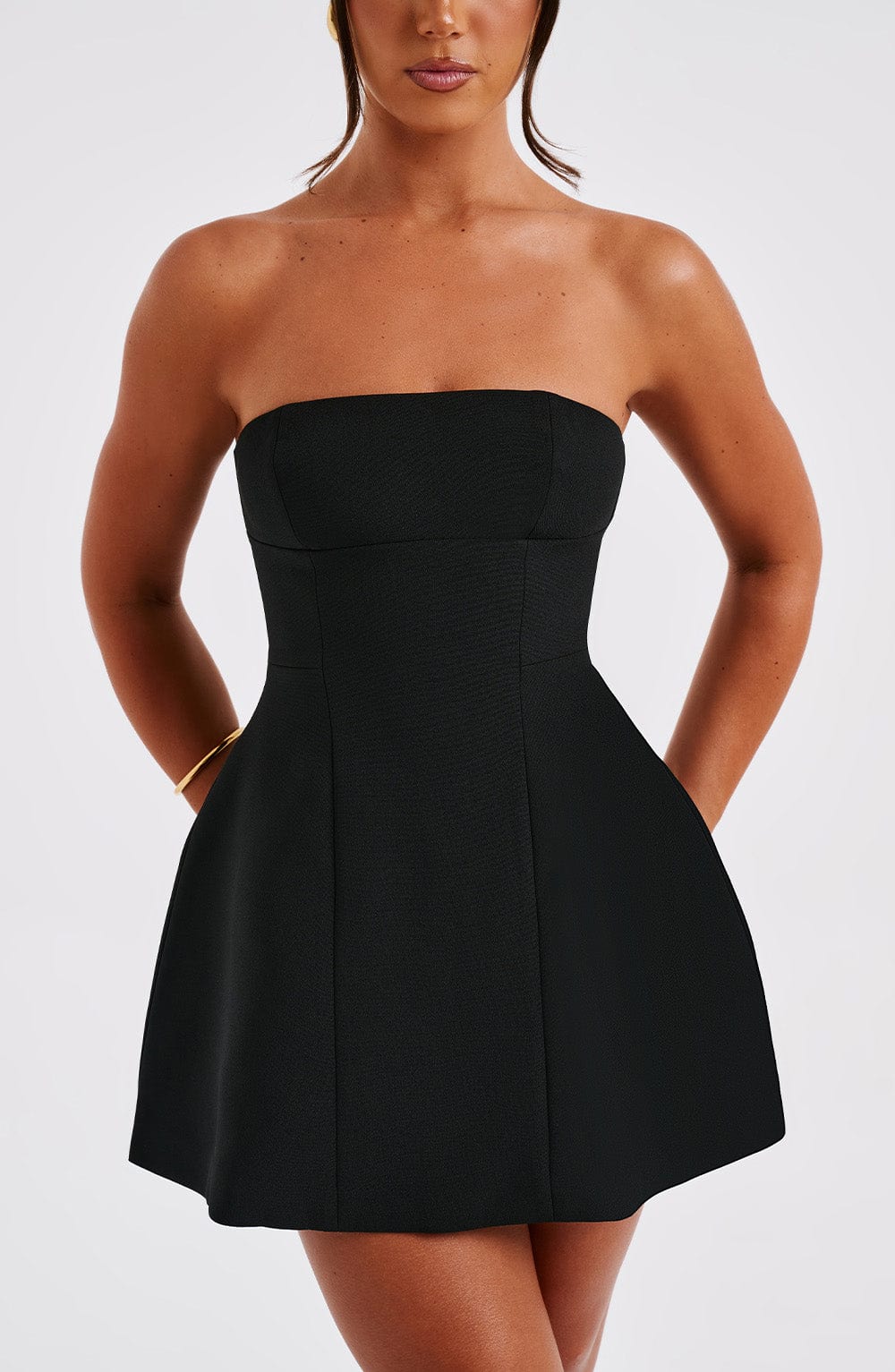 Coraine Mini Dress in Black by Clandour, product photo 6