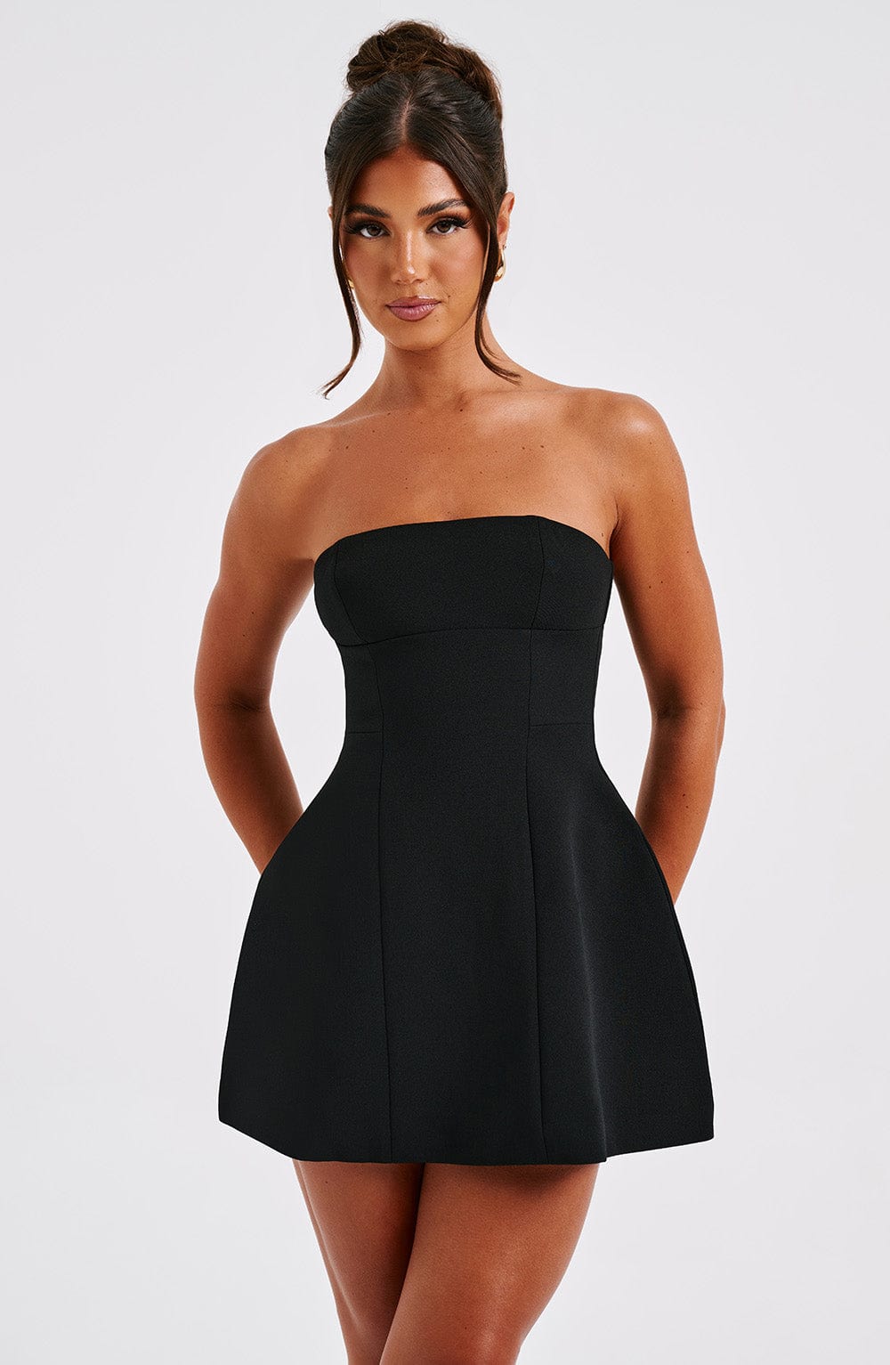 Coraine Mini Dress in Black by Clandour, product photo 7