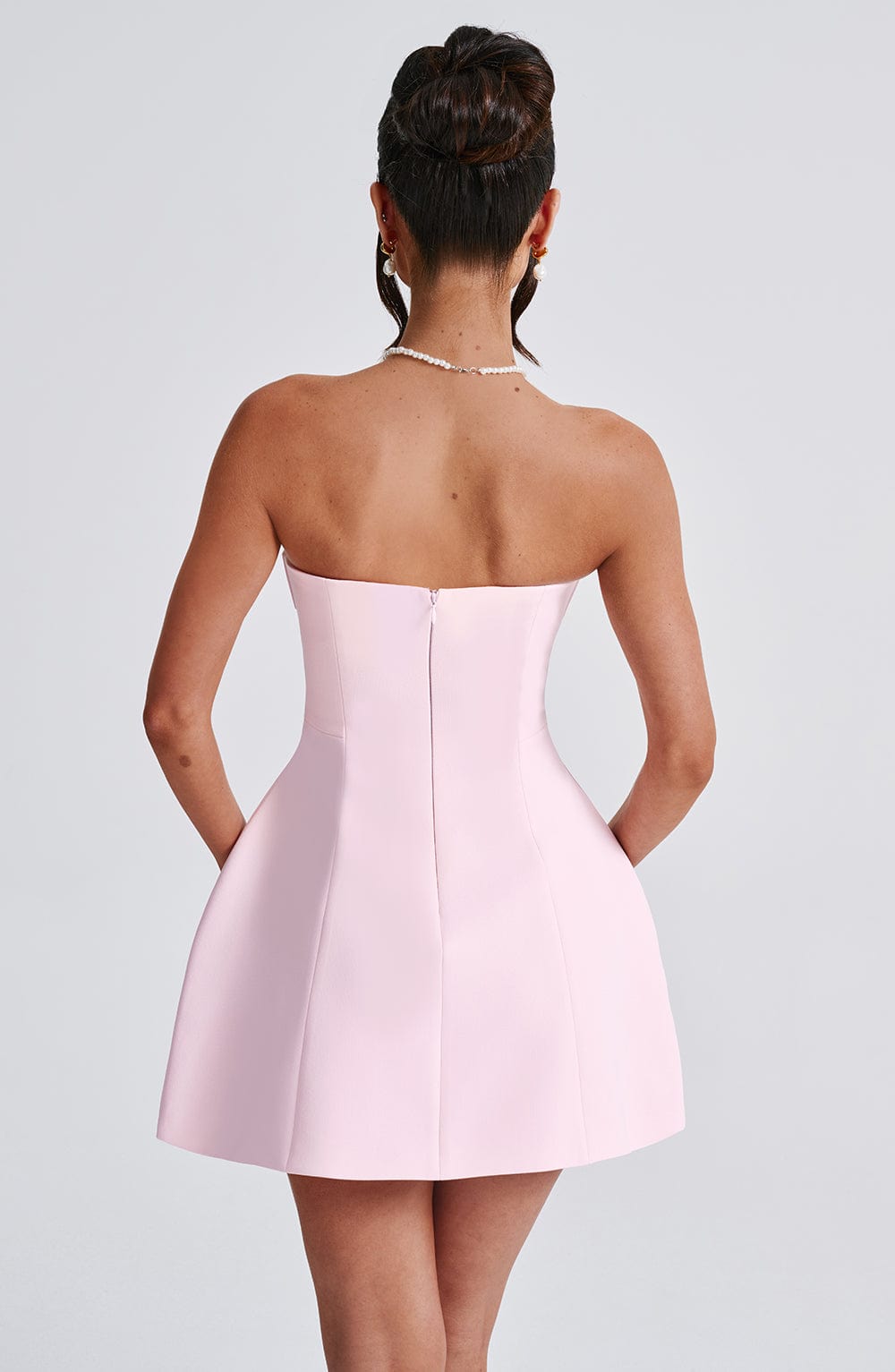 Coraine Mini Dress in Blush by Clandour, product photo 2
