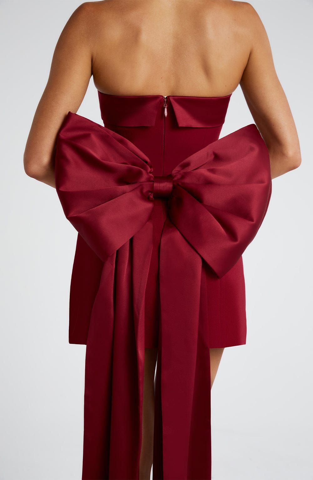 Coralina Mini Dress in Wine by Clandour, product photo 8