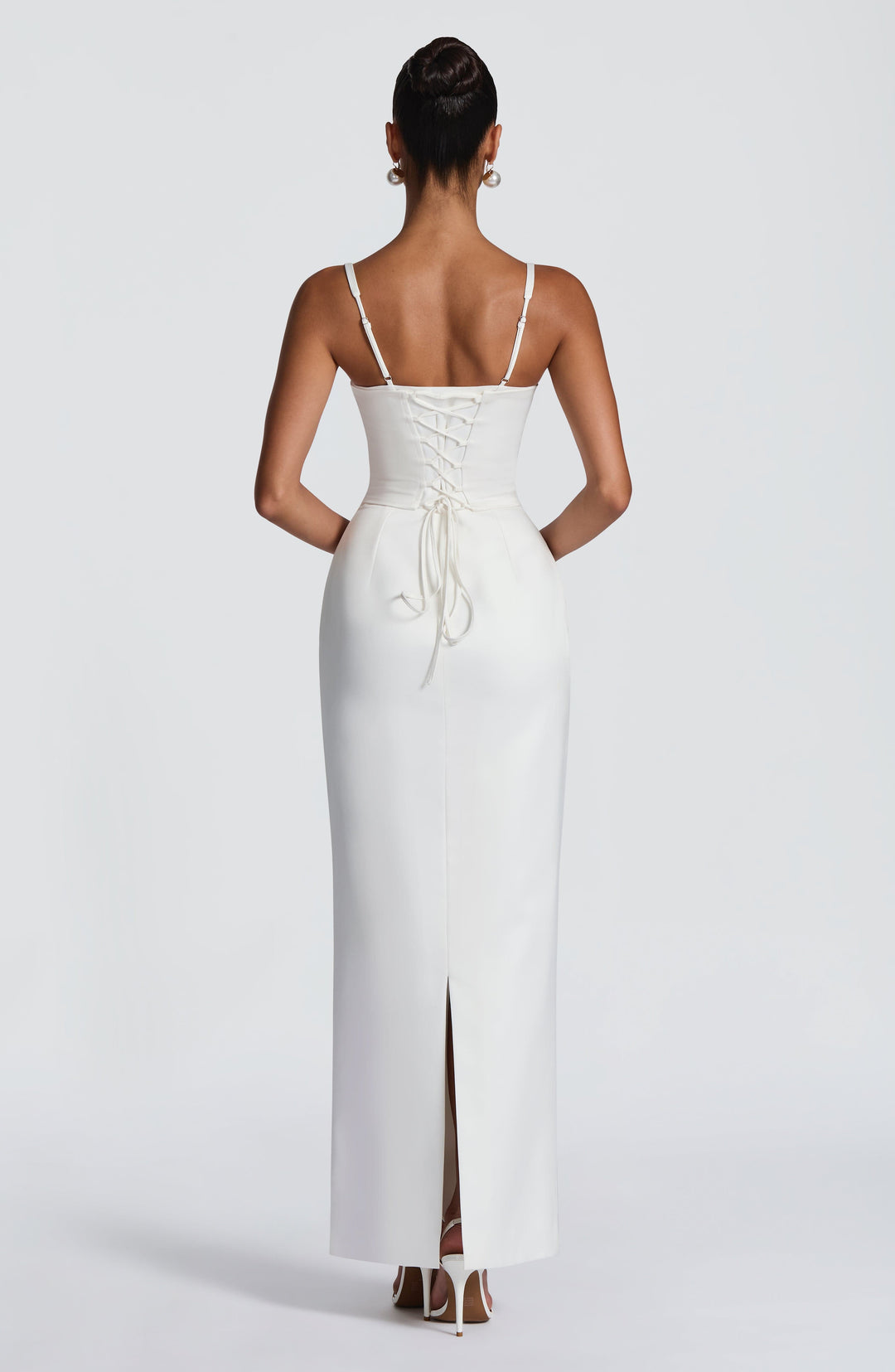 Coranora Maxi Dress in Ivory by Clandour, product photo 4