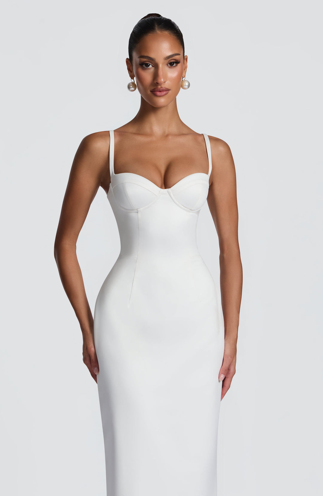Coranora Maxi Dress in Ivory by Clandour, product photo 7
