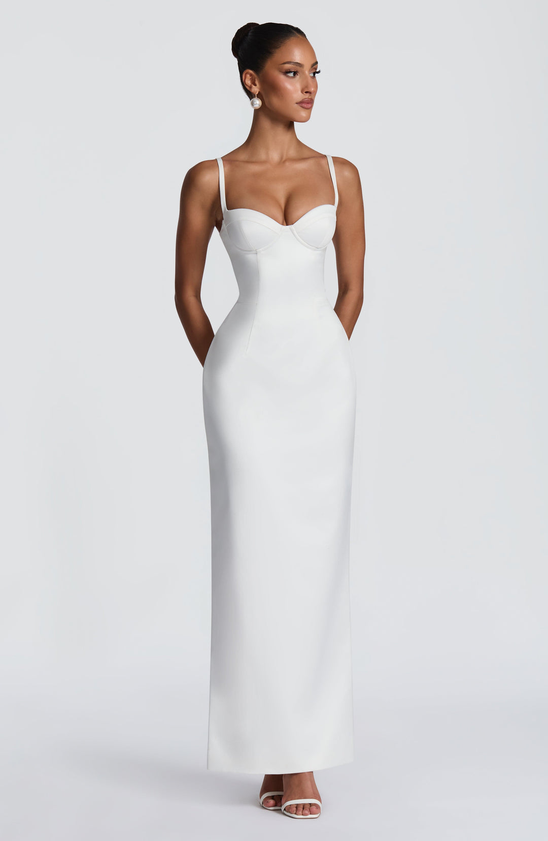 Coranora Maxi Dress in Ivory by Clandour, product photo 9