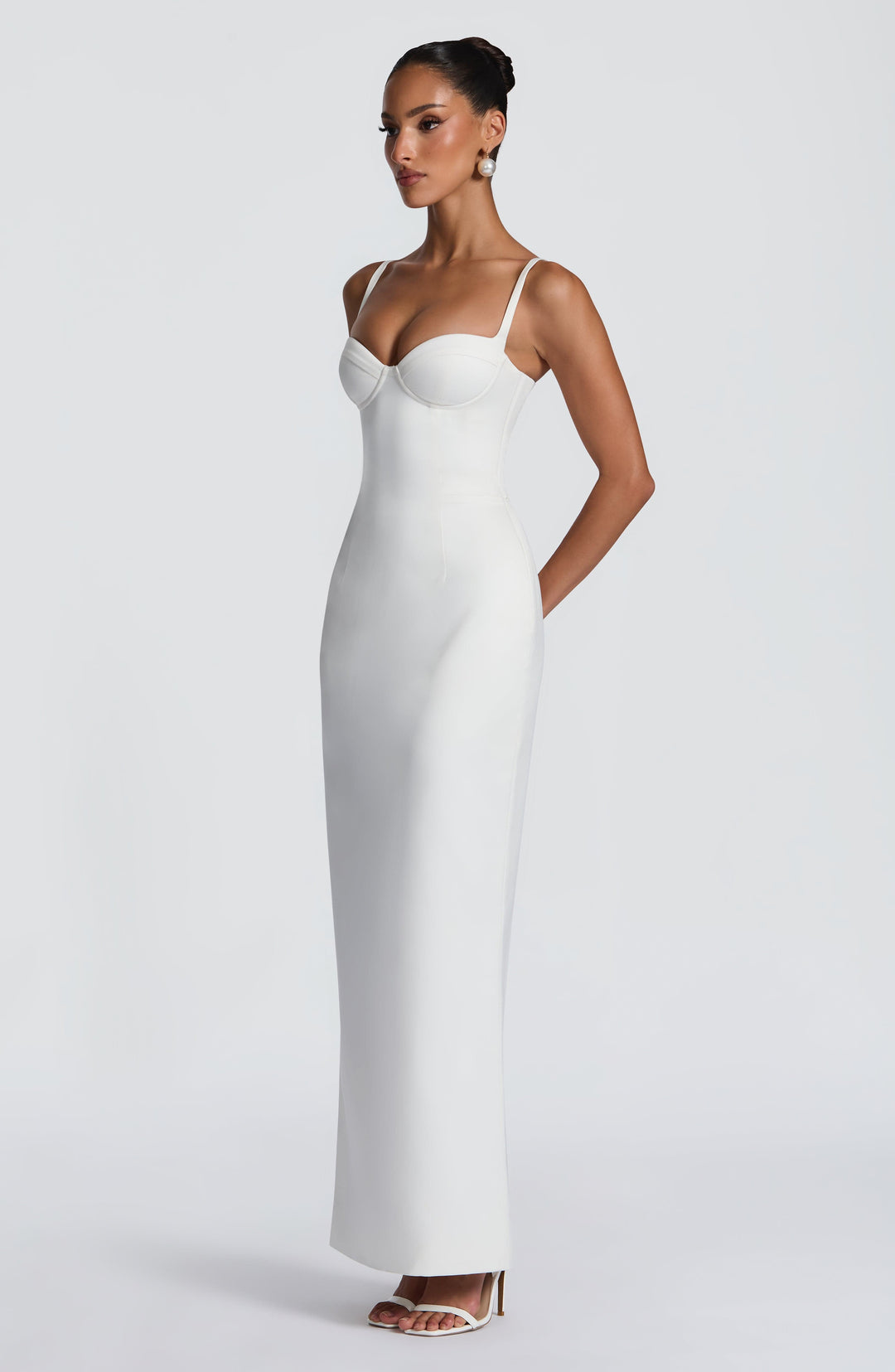 Coranora Maxi Dress in Ivory by Clandour, product photo 10