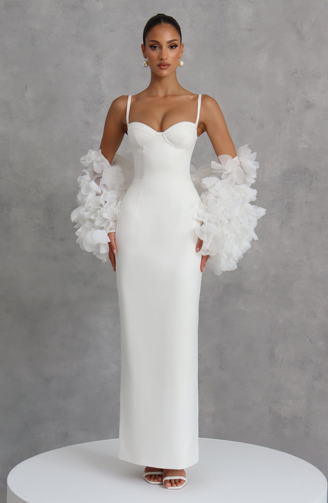 Coranora Maxi Dress in Ivory by Clandour, product photo 12