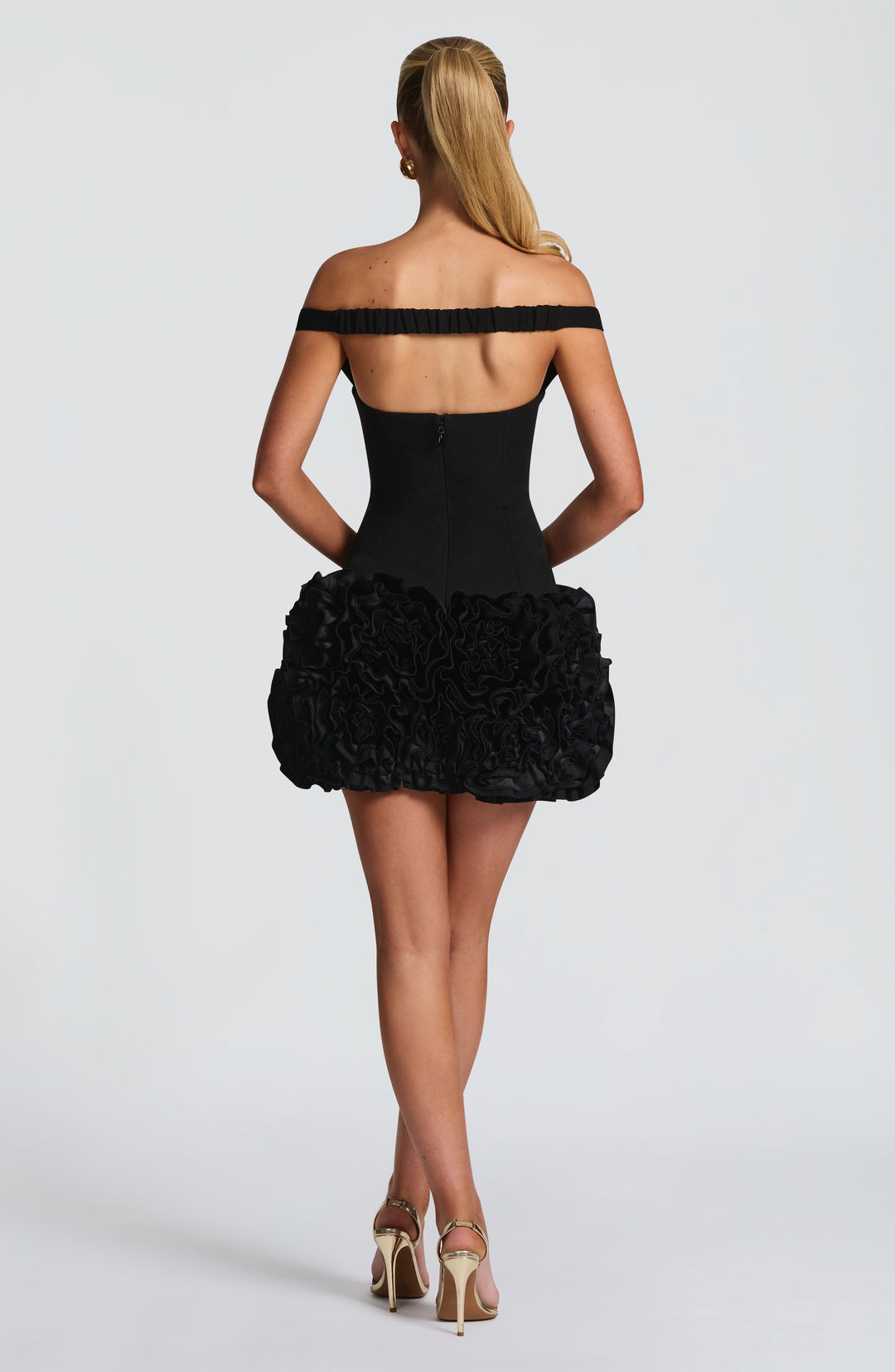 Coraoria Mini Dress in Black by Clandour, product photo 3