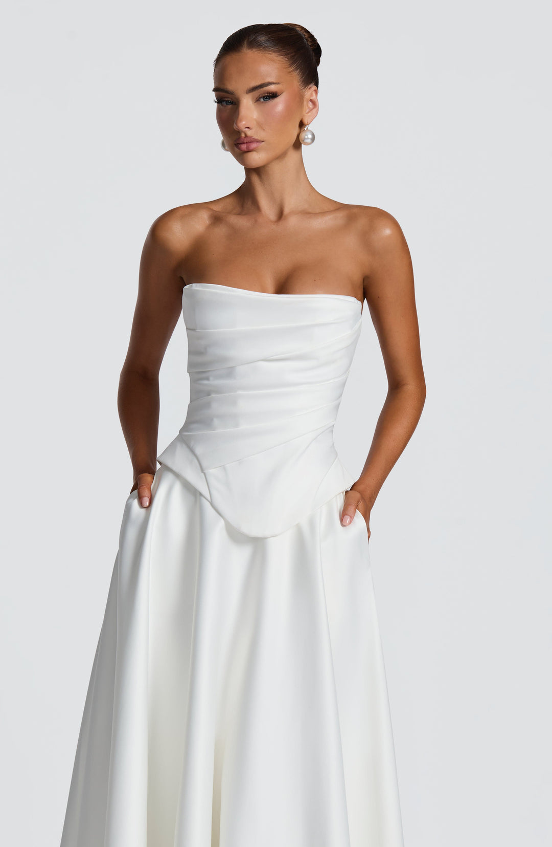 Corara Corset in Ivory by Clandour, product photo 15