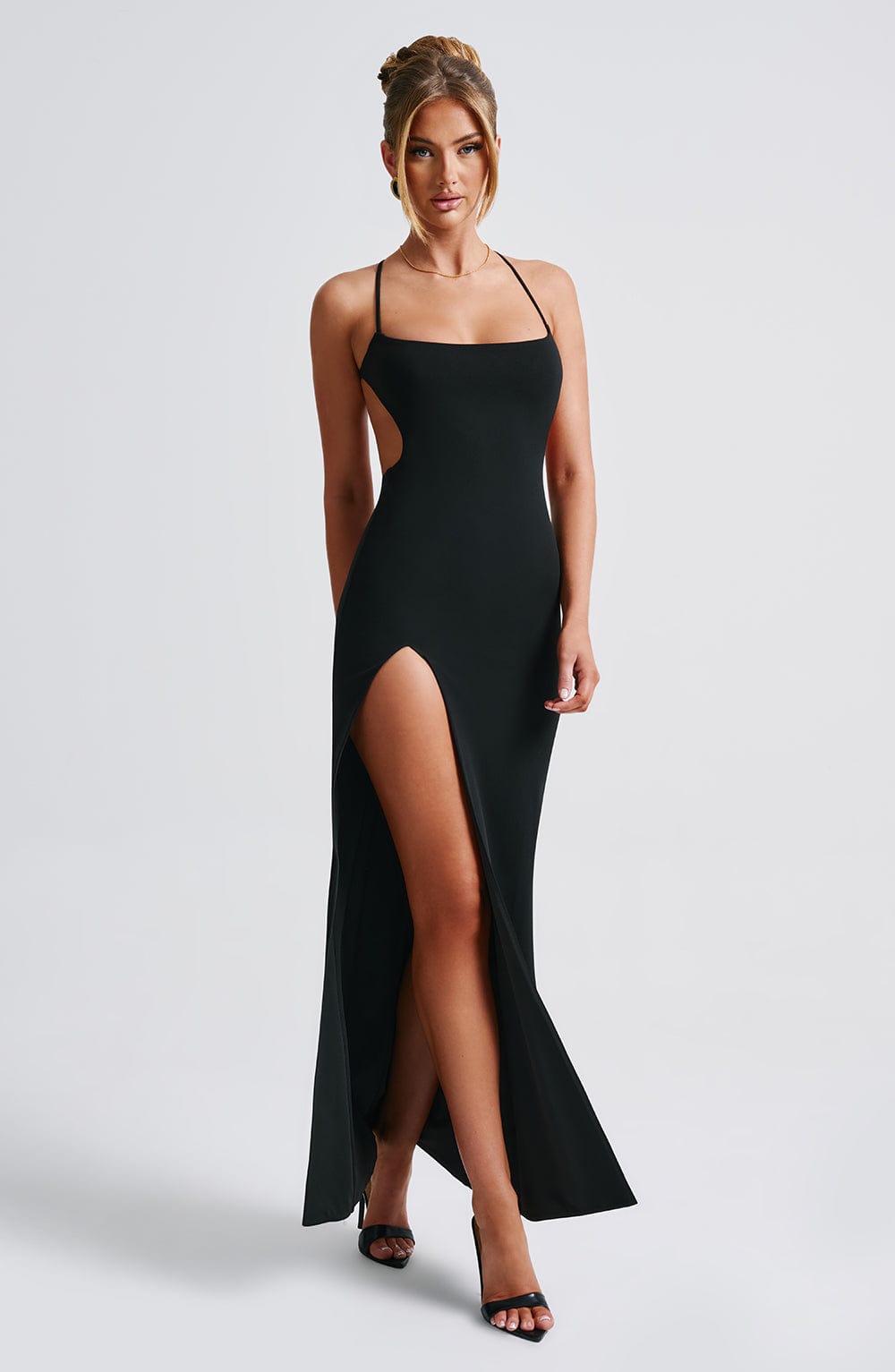 Coravieve Maxi Dress in Black by Clandour, product photo 5