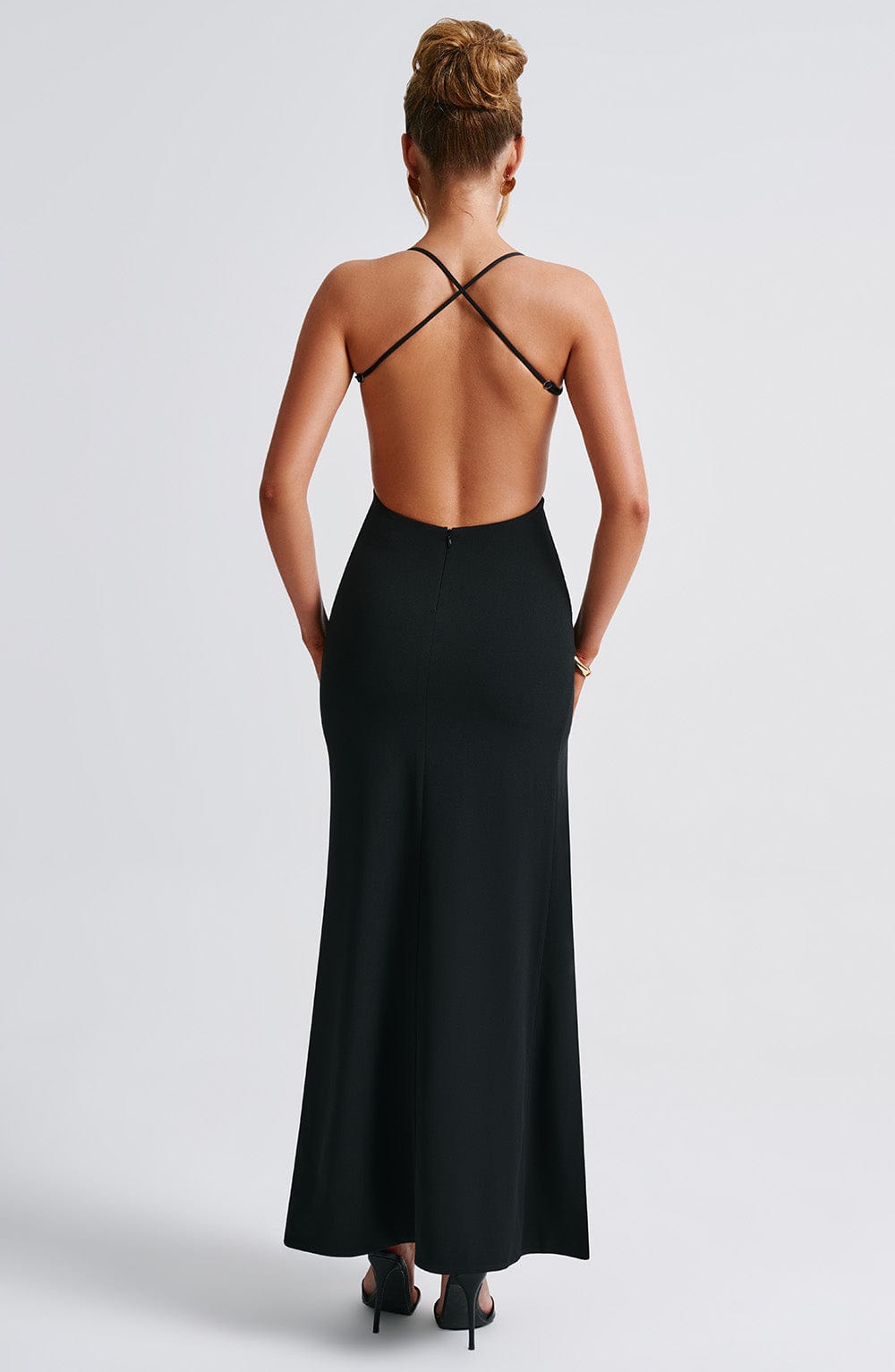 Coravieve Maxi Dress in Black by Clandour, product photo 10