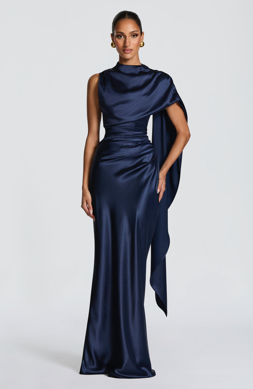 Corayne Maxi Dress in Navy by Clandour, product photo 2