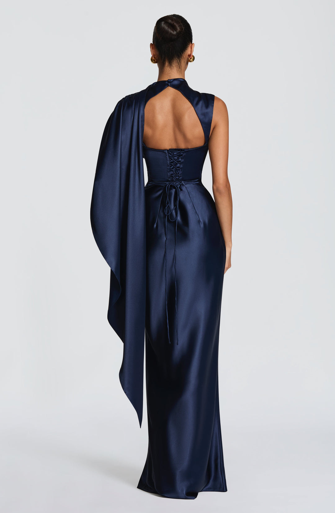 Corayne Maxi Dress in Navy by Clandour, product photo 3