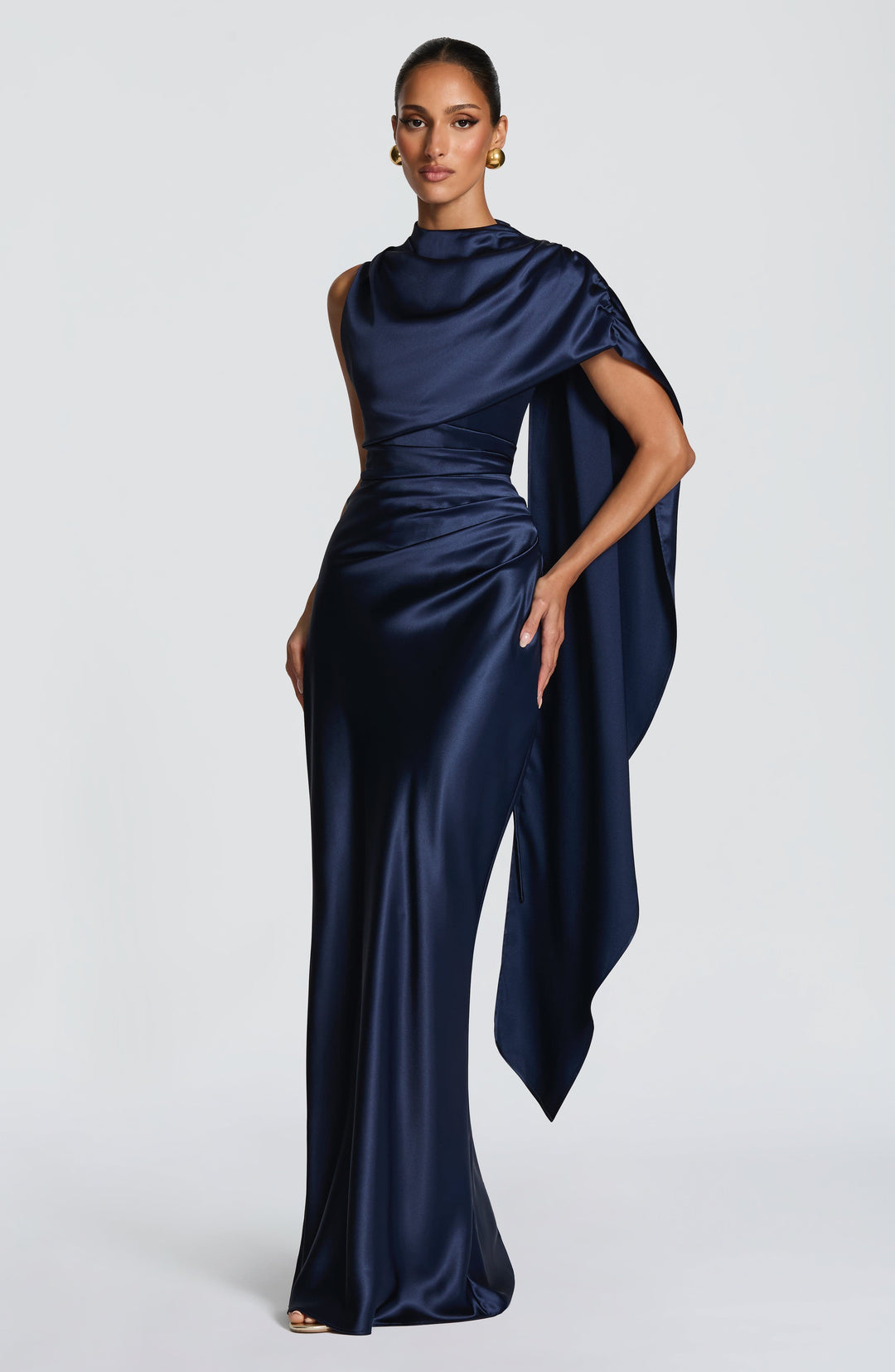 Corayne Maxi Dress in Navy by Clandour, product photo 4