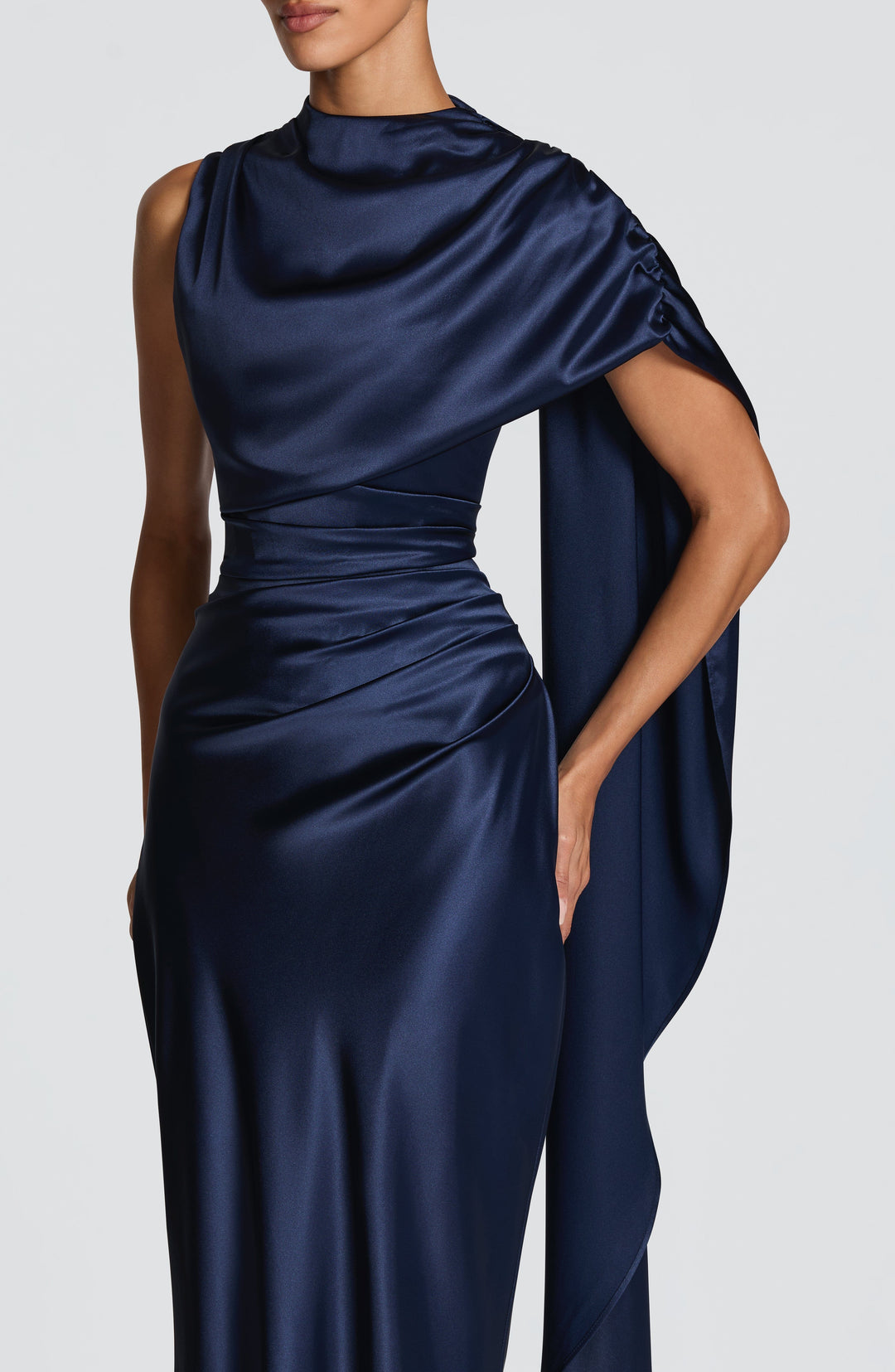 Corayne Maxi Dress in Navy by Clandour, product photo 5