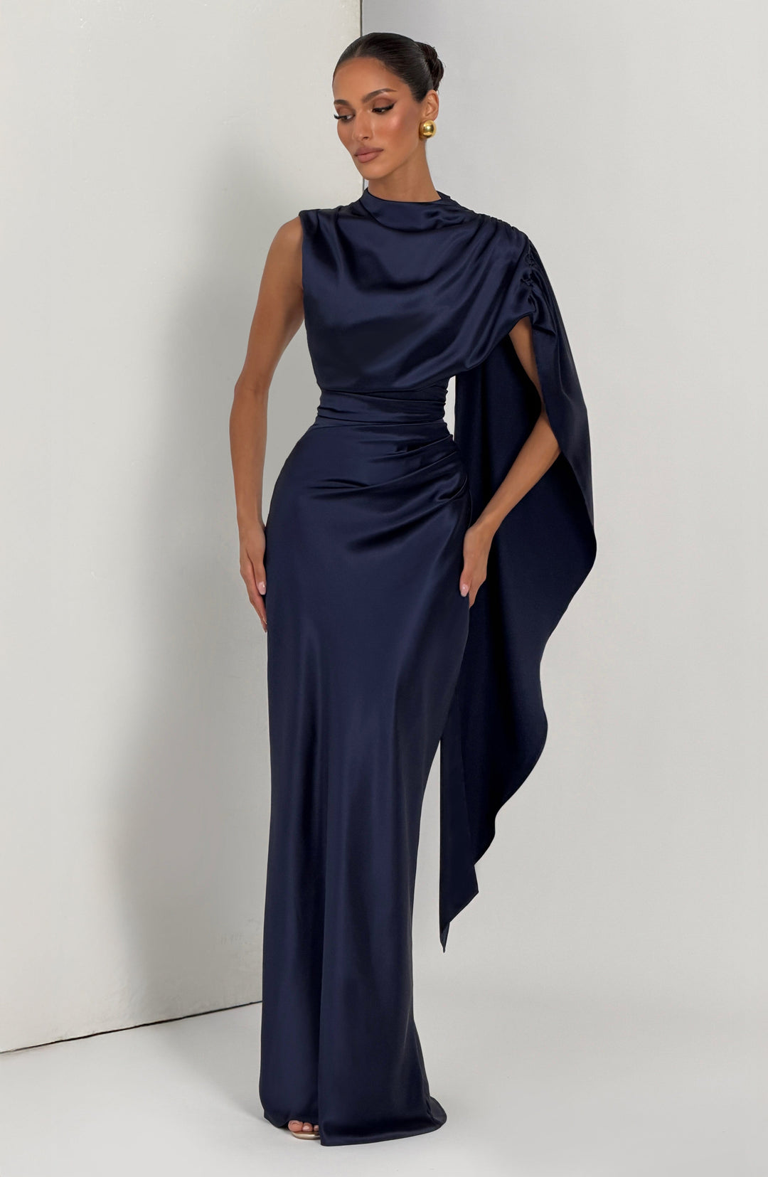 Corayne Maxi Dress in Navy by Clandour, product photo 6