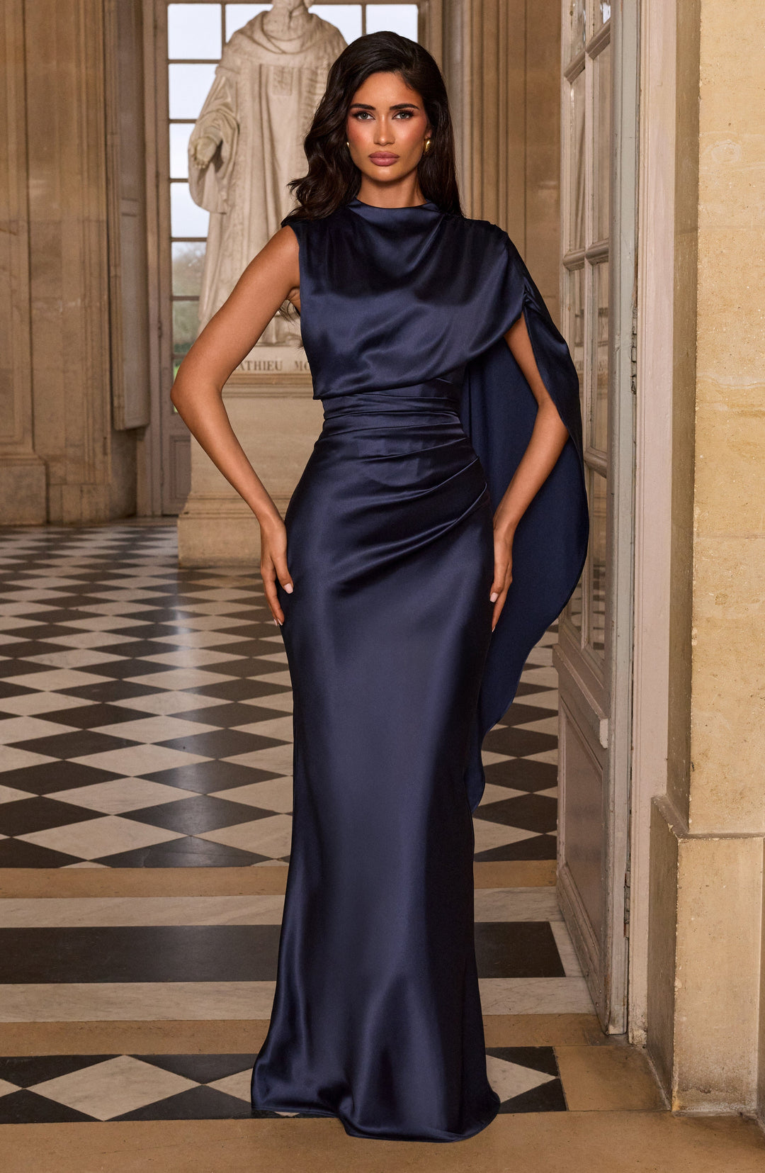 Corayne Maxi Dress in Navy by Clandour, product photo 7