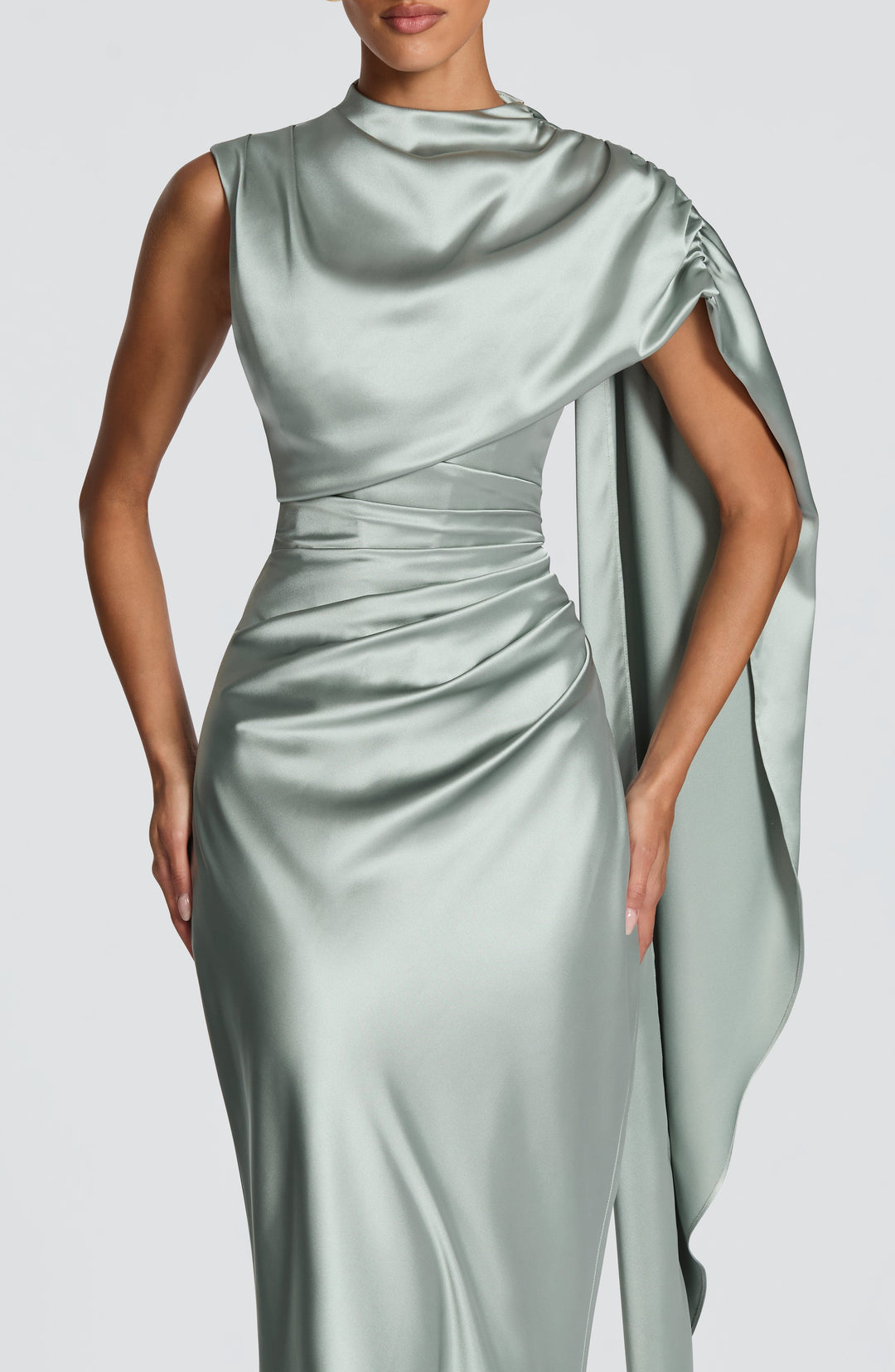 Corayne Maxi Dress in Sage by Clandour, product photo 5