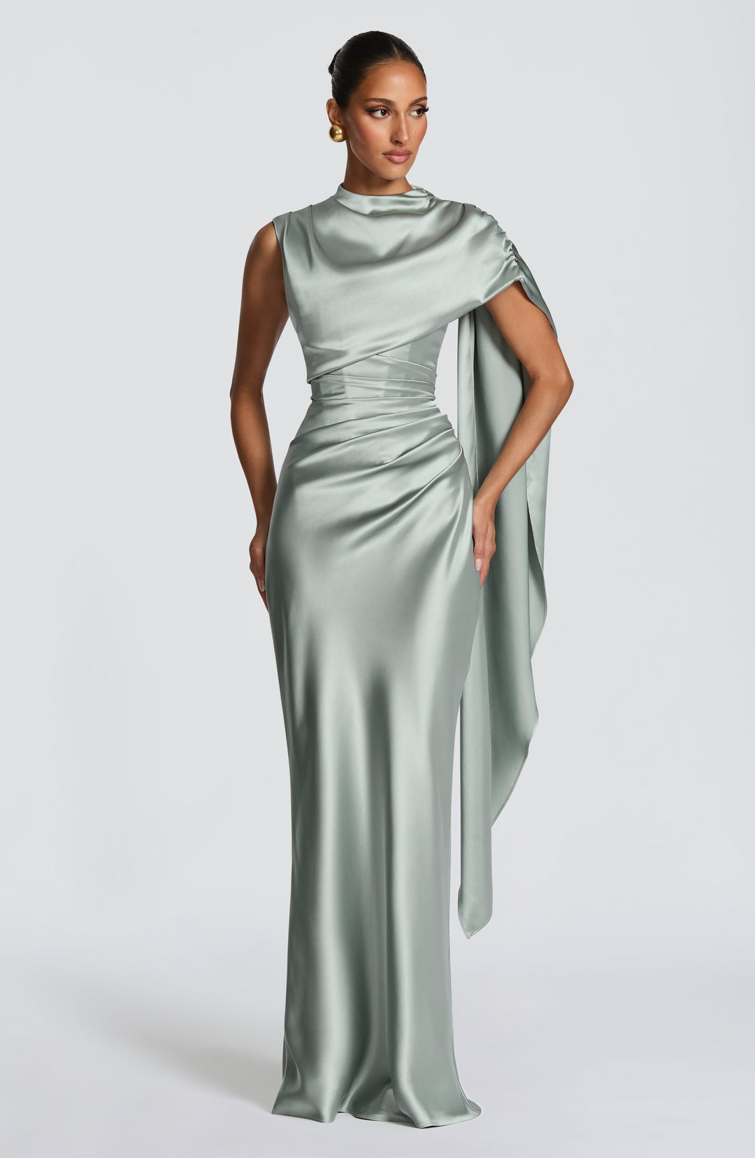 Corayne Maxi Dress in Sage by Clandour, product photo 6