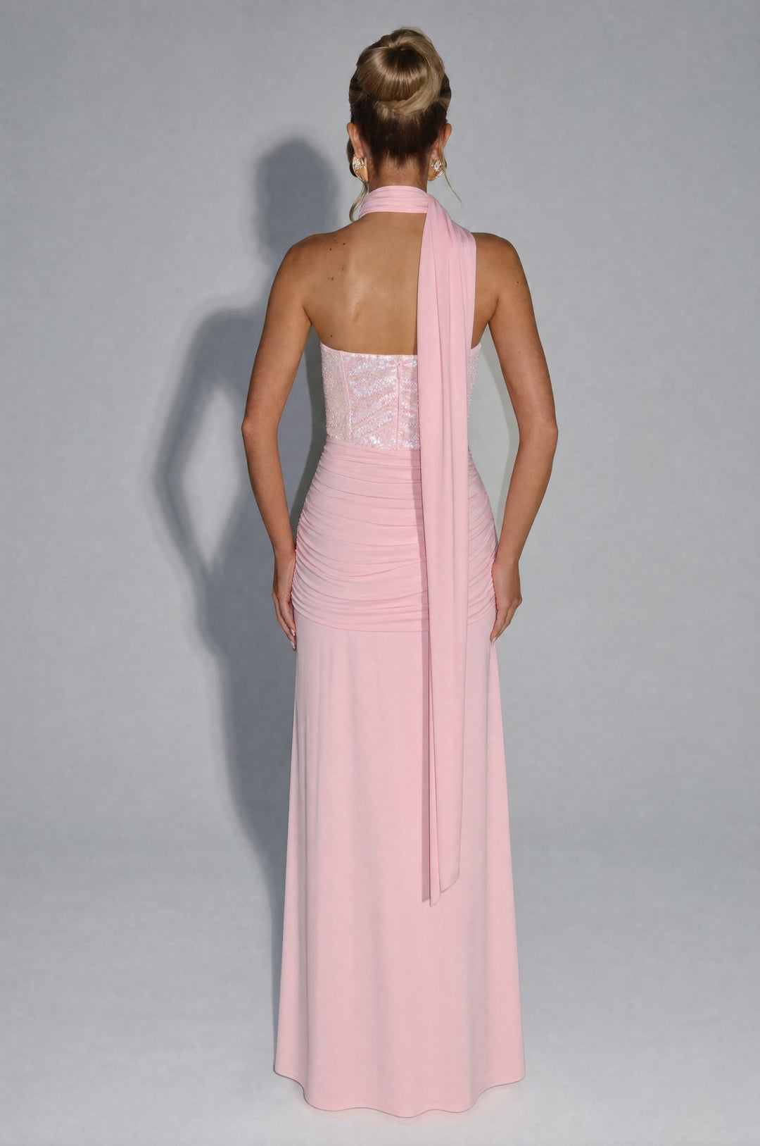 Clandour | Daliaelia Maxi Dress - Blush - product photo 2