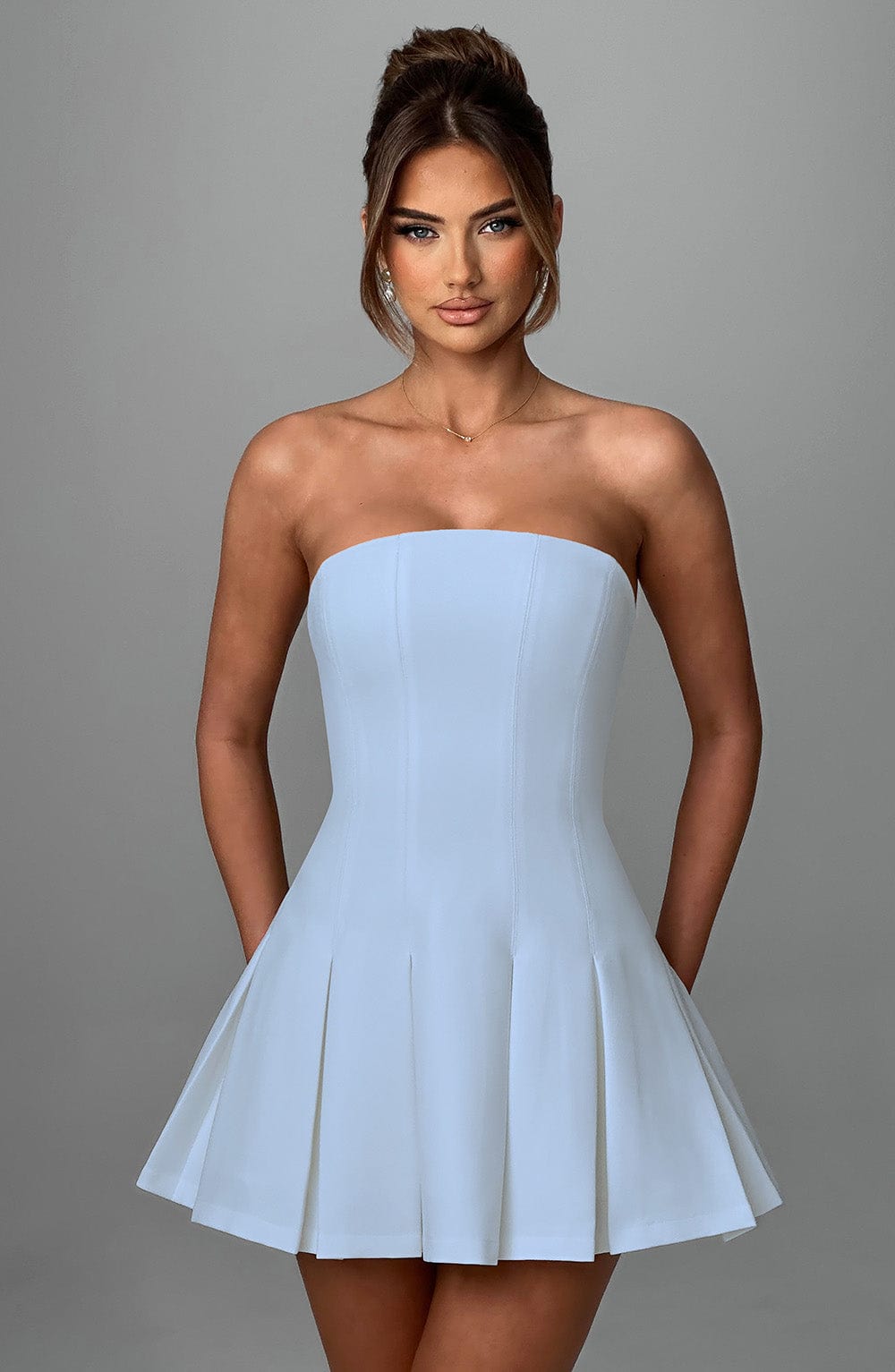 Daliaella Mini Dress in Blue by Clandour, product photo 1